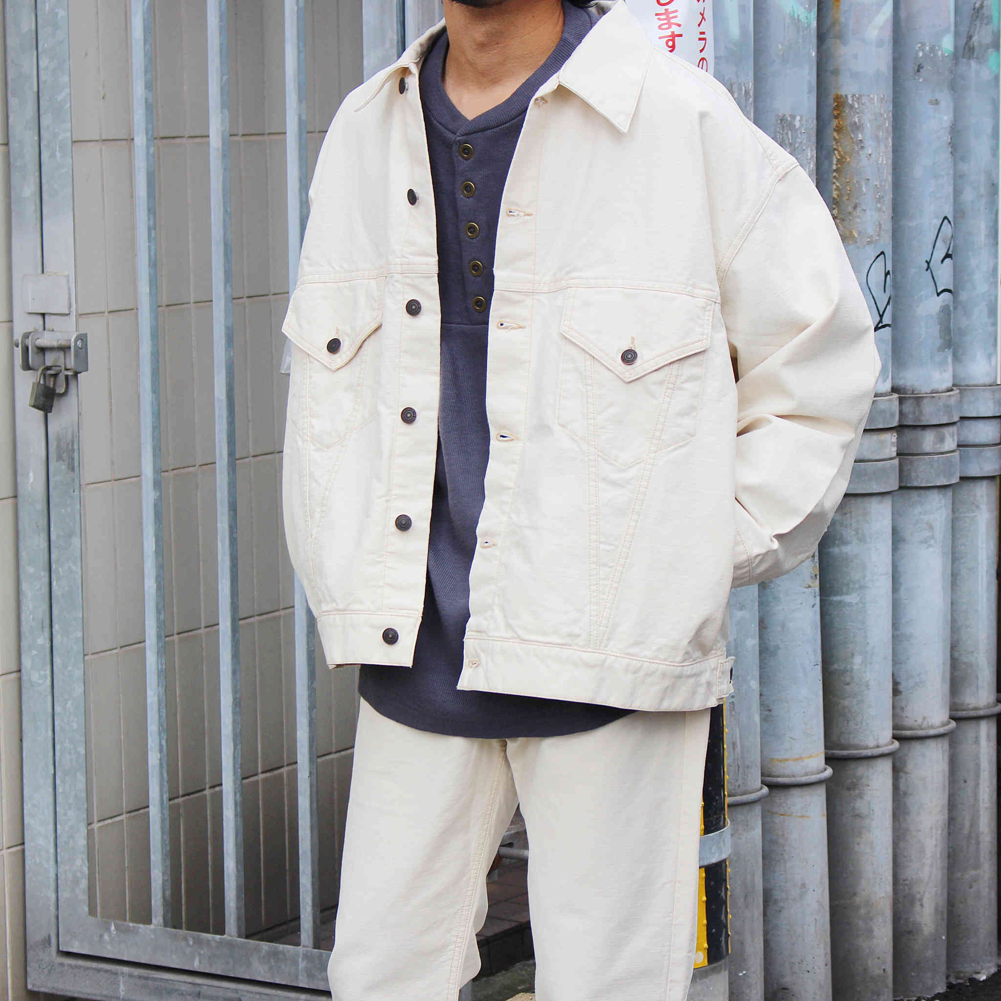 IMPRESTORE / MARY | DENIM TRUCKER COAT (NATURAL)