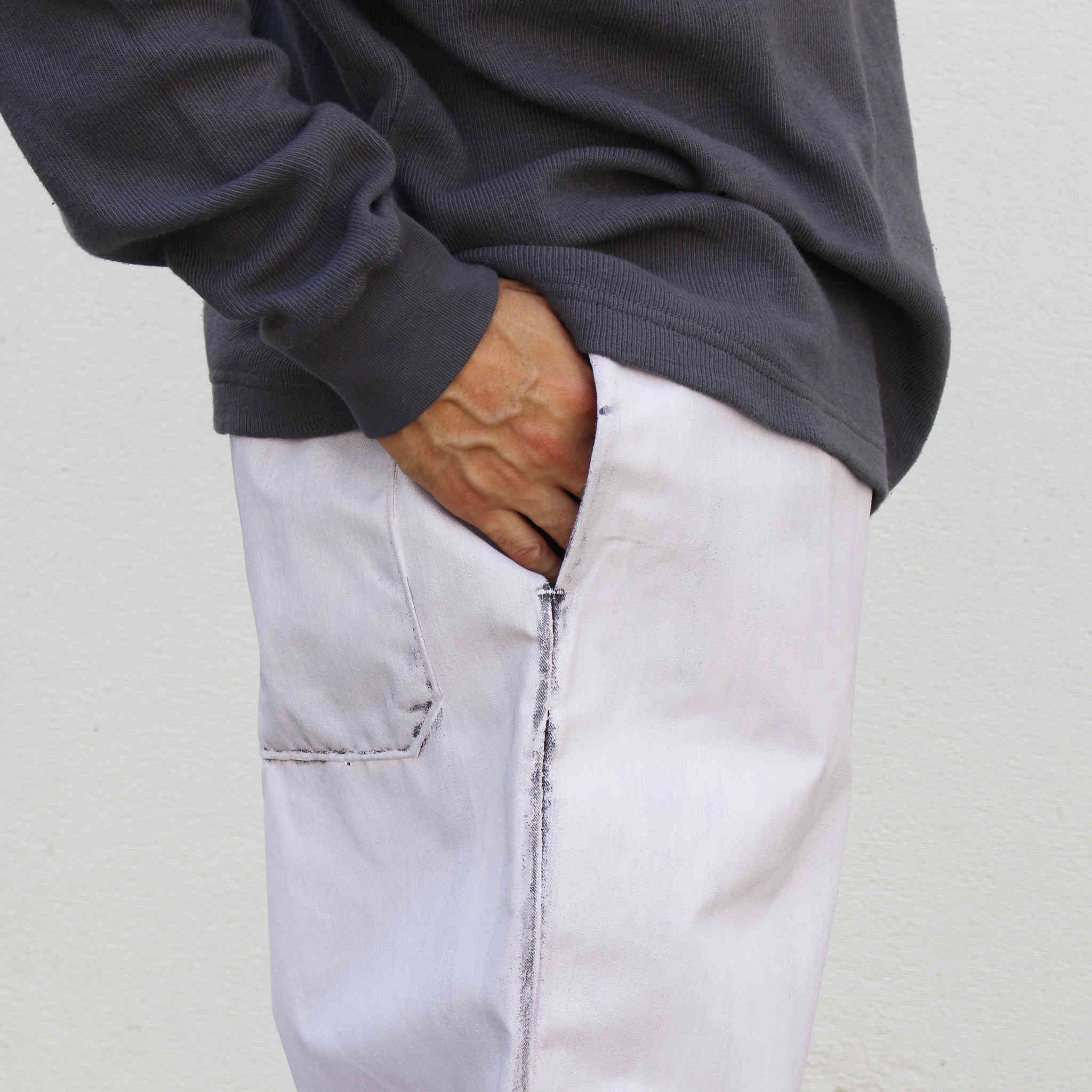 BIG P.PRODUCTS / DIP EASY TROUSERS (WHITE)