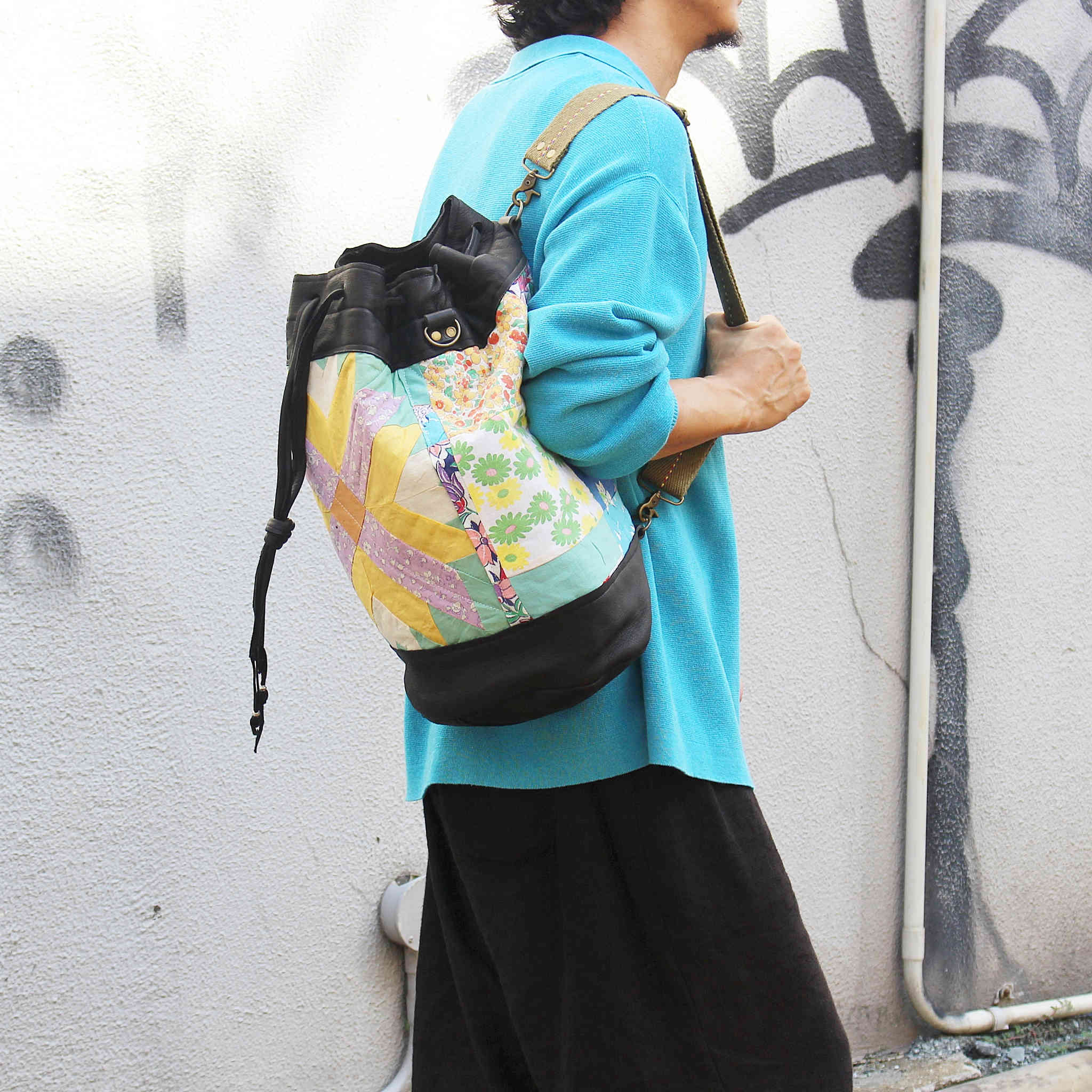 Nasngwam.×EARLY MORNING / OLD QUILT BONSAX (BLACK)