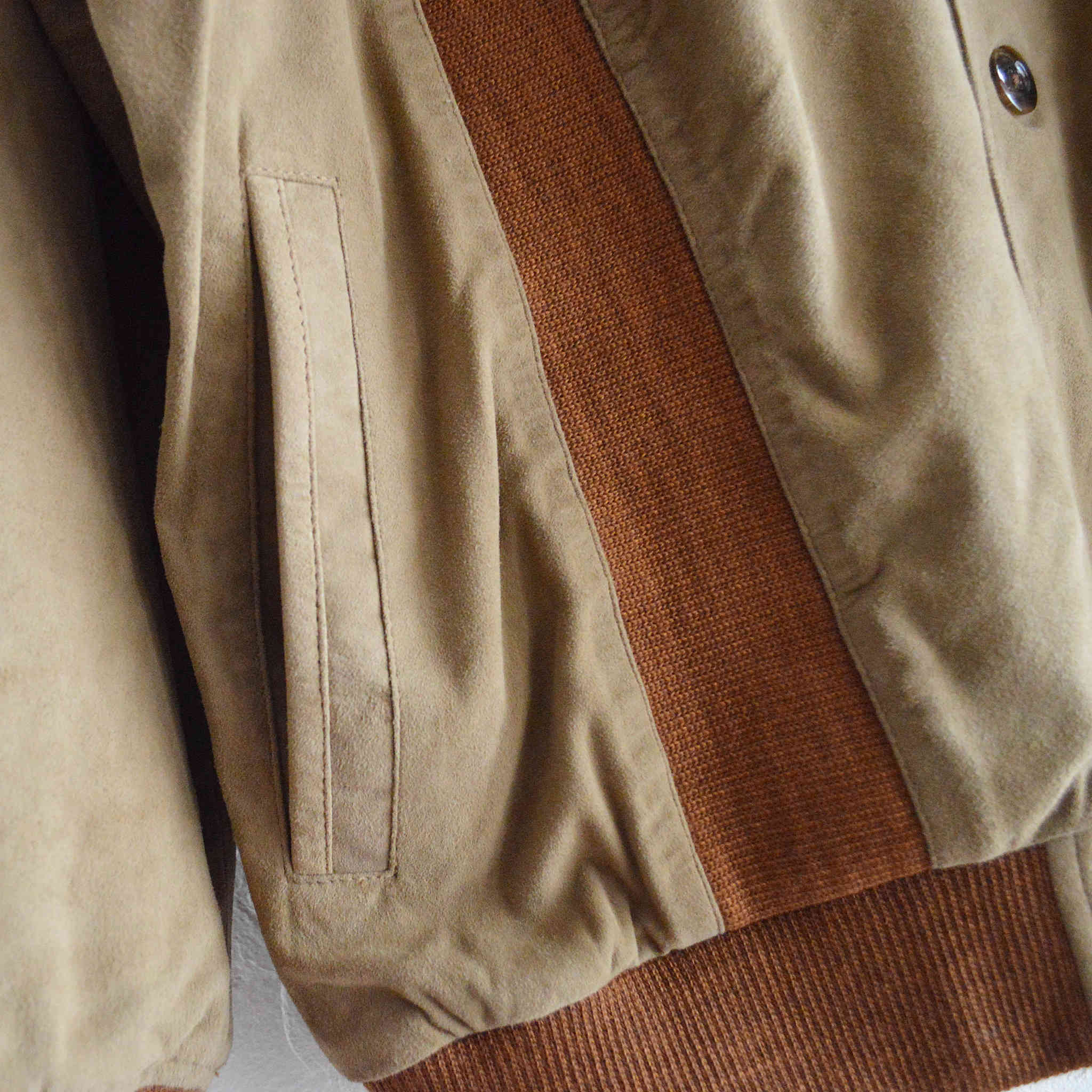 Nasngwam. ナスングワム / ROOT LEATHER CARDIGAN ルートレザーカーディガン (BROWN ブラウン)