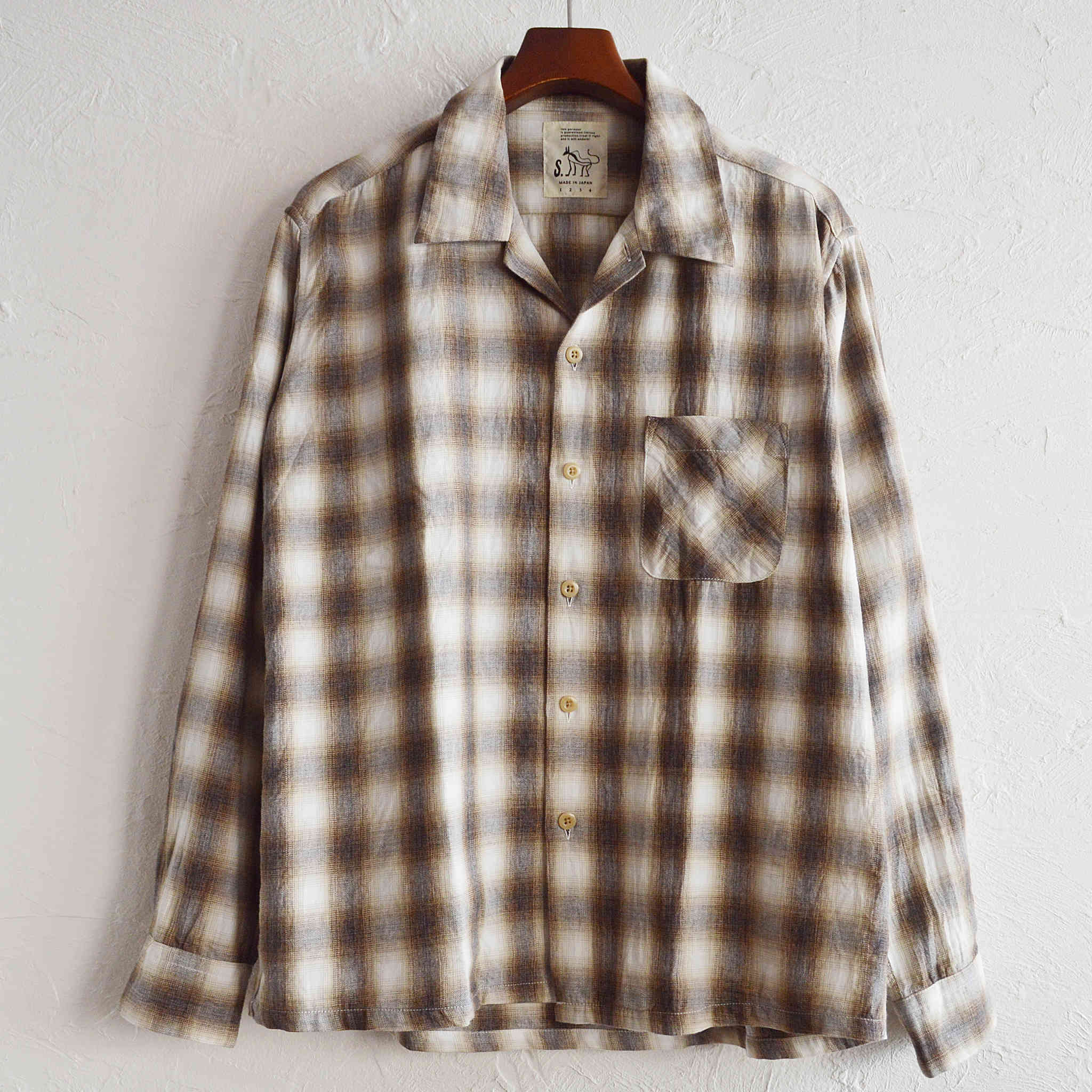 SHARKEY'S シャーキーズ / OMBRE CHECK SHIRTS オンブレチェックシャツ