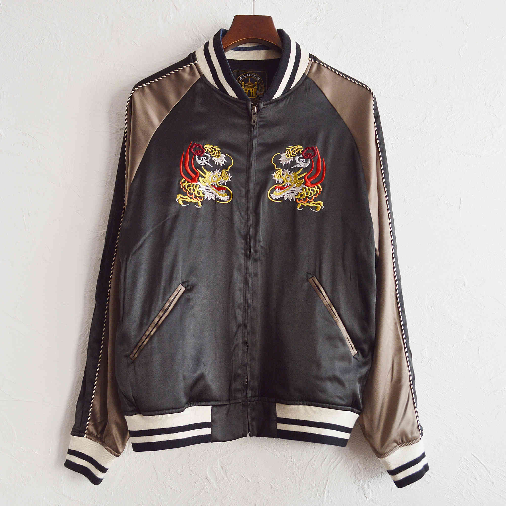 ALDIES アールディーズ / Souvenir Jacket スーベニアジャケット (BLACK ブラック)