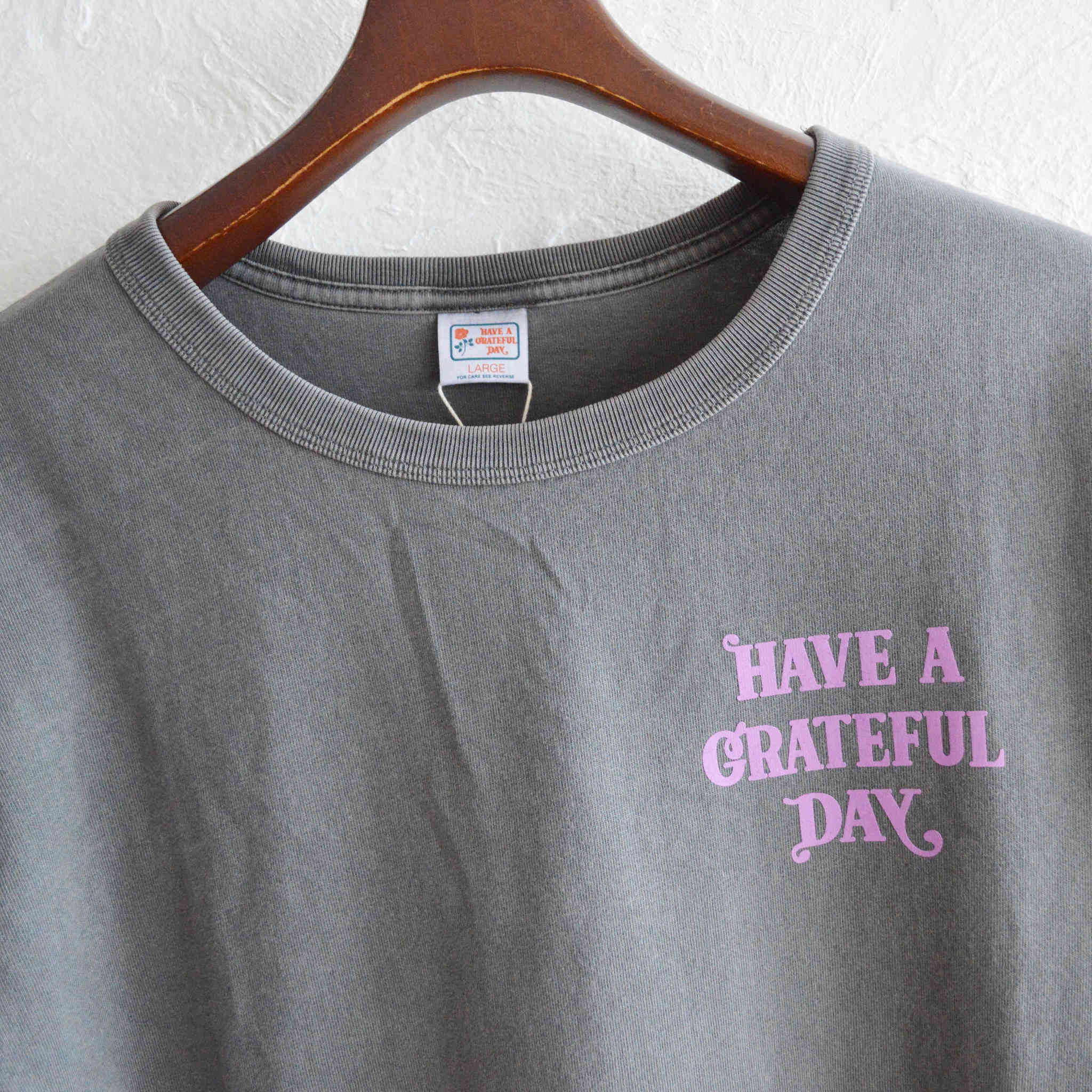 HAVE A GRATEFUL DAY ハブアグレイトフルデイ / L/S T-SHIRT -HOPE ロングスリーブティーシャツホープ (BLACK ブラック)