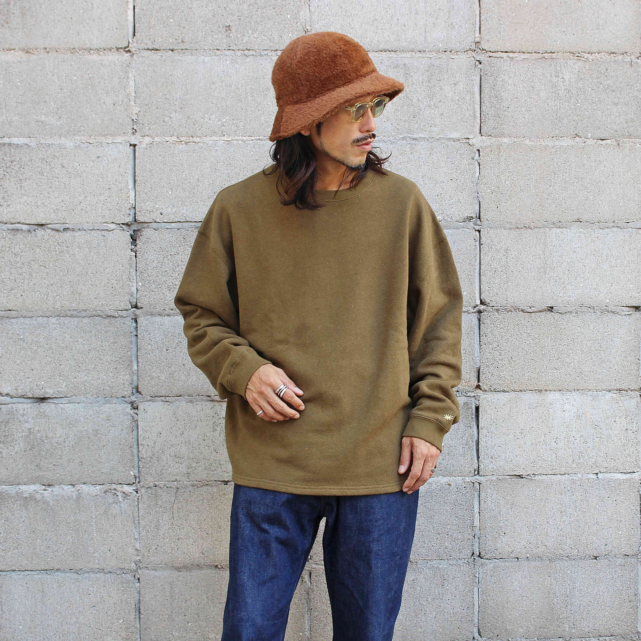 GOHEMP ゴーヘンプ / HEMP BIG CREW ヘンプビッグクルー (DRIED HERB GREEN ドライドハーブグリーン)