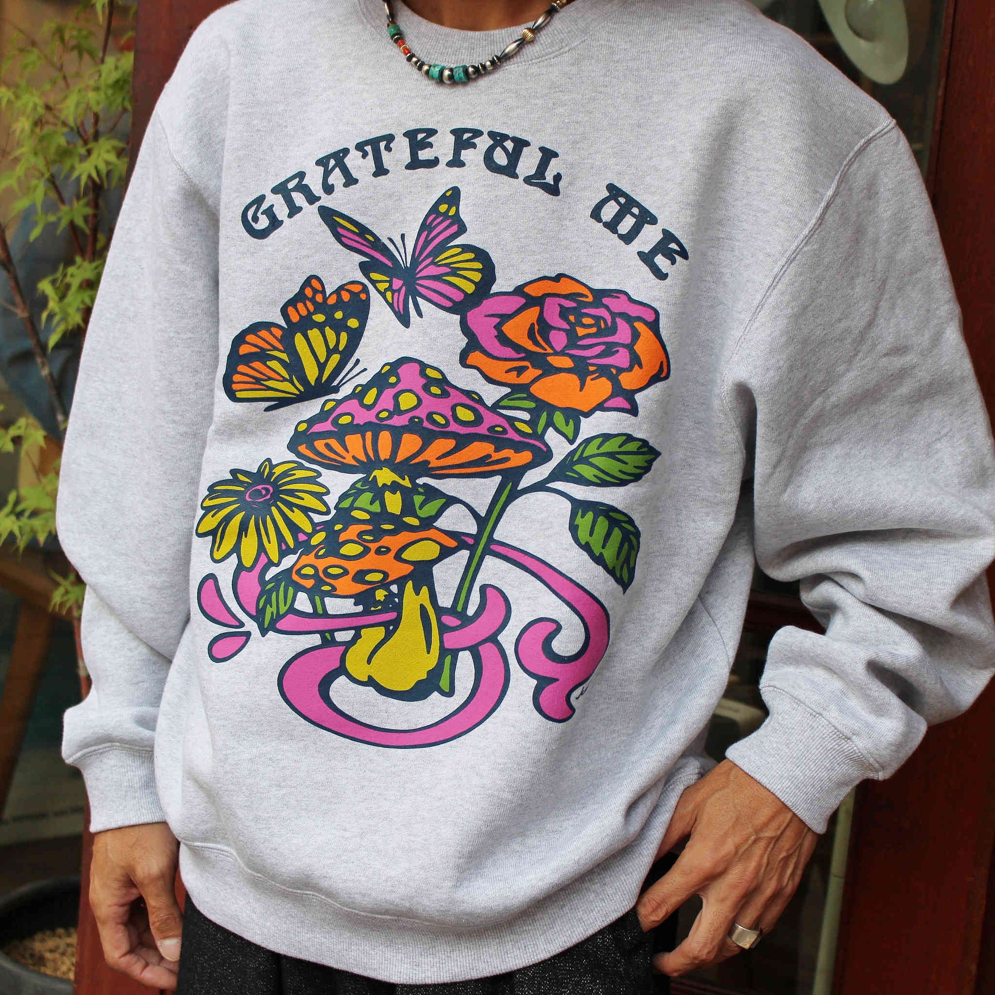 HAVE A GRATEFUL DAY ハブアグレイトフルデイ / SWEATSHIRT -GRATEFUL ME グレイトフルミー (GRAY グレー)