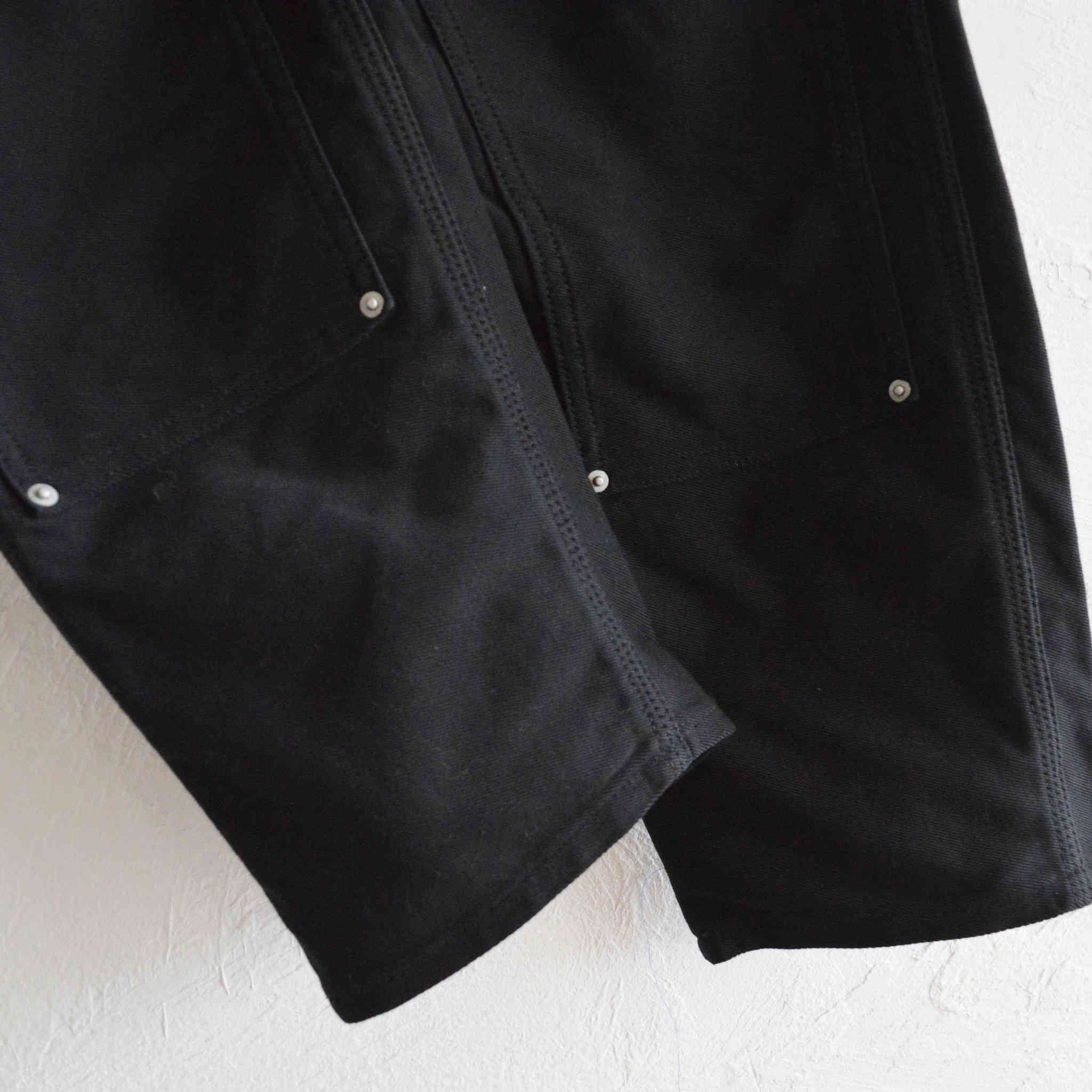 Nasngwam. ナスングワム / DUBLE KNEEE NALLOW PANTS ダブルニーナローパンツ (BLACK ブラック)