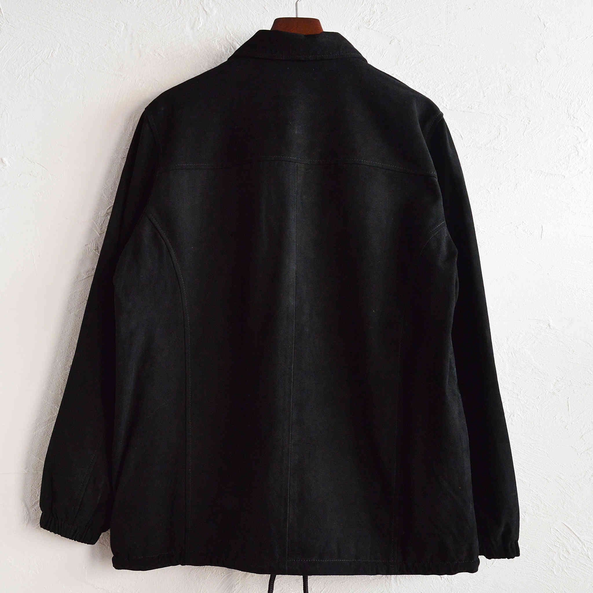 LEATHER TRAMP レザートランプ / G.S.S COACH JACKET ゴートスキンスエードレザージャケット (BLACK ブラック)