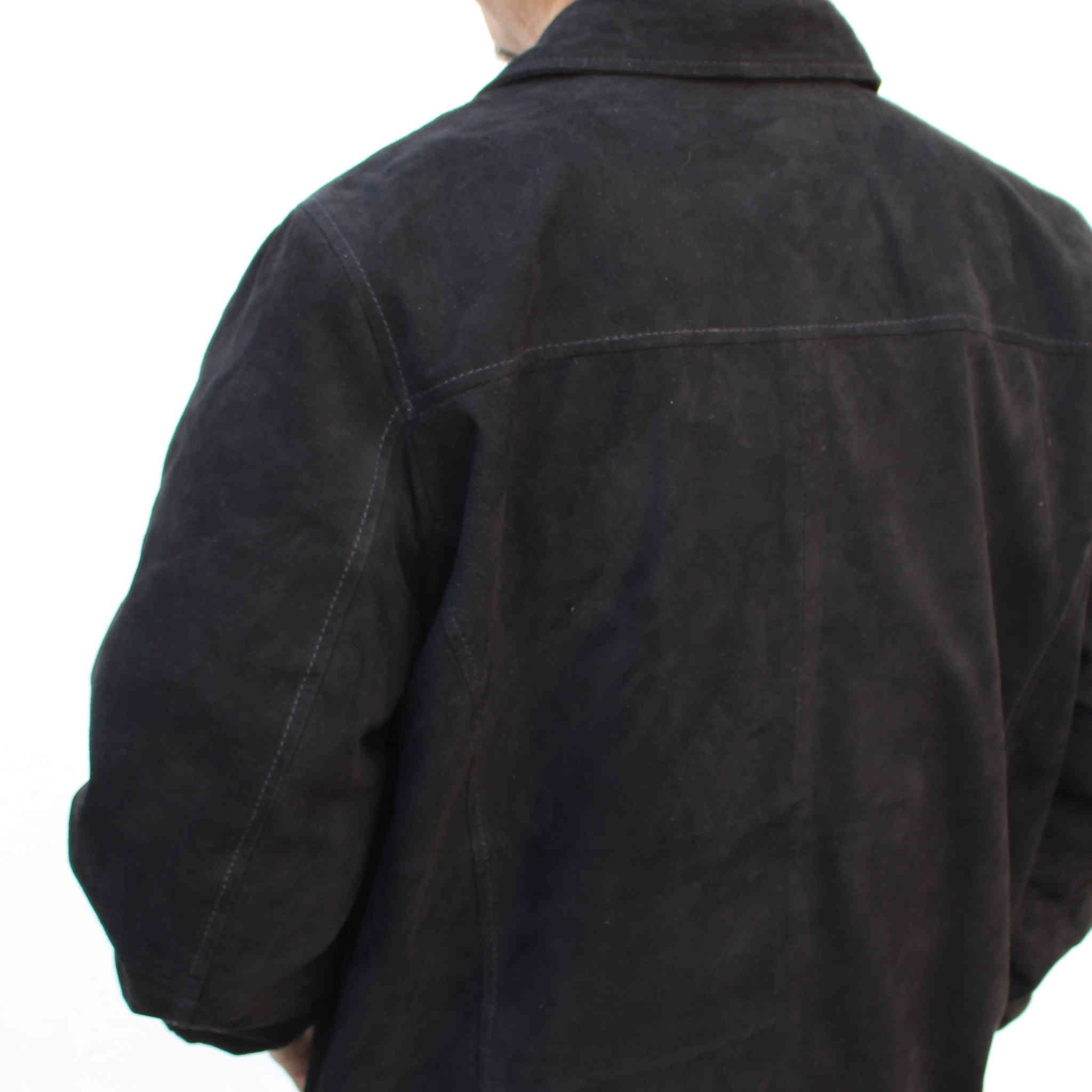 LEATHER TRAMP レザートランプ / G.S.S COACH JACKET ゴートスキンスエードレザージャケット (BLACK ブラック)
