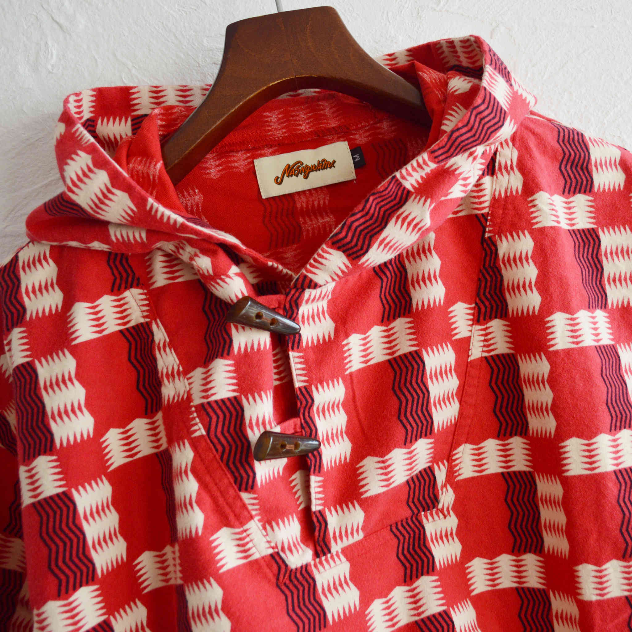 Nasngwam. ナスングワム / TRIVAL PARKA トライバルパーカー (RED レッド)