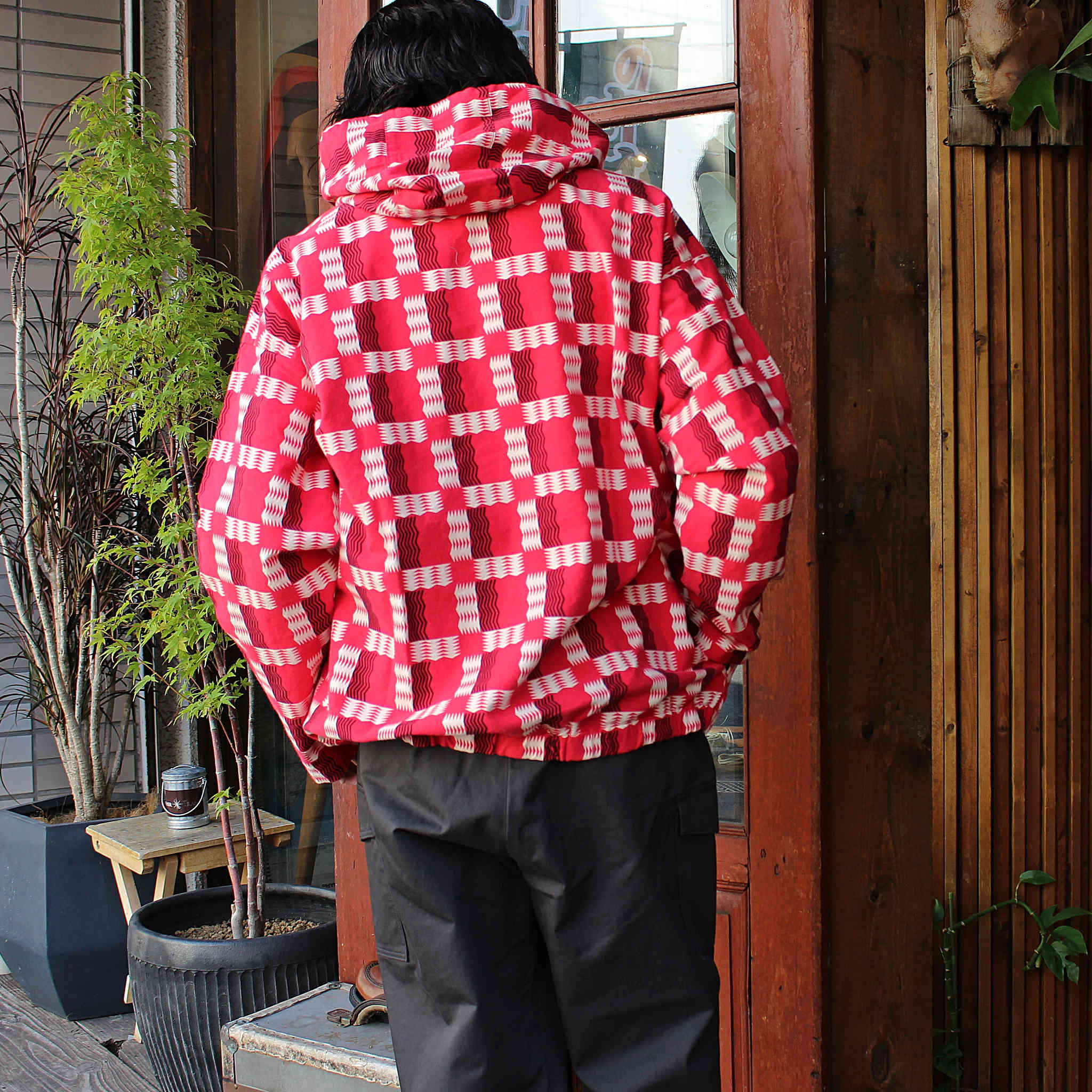 Nasngwam. ナスングワム / TRIVAL PARKA トライバルパーカー (RED レッド)