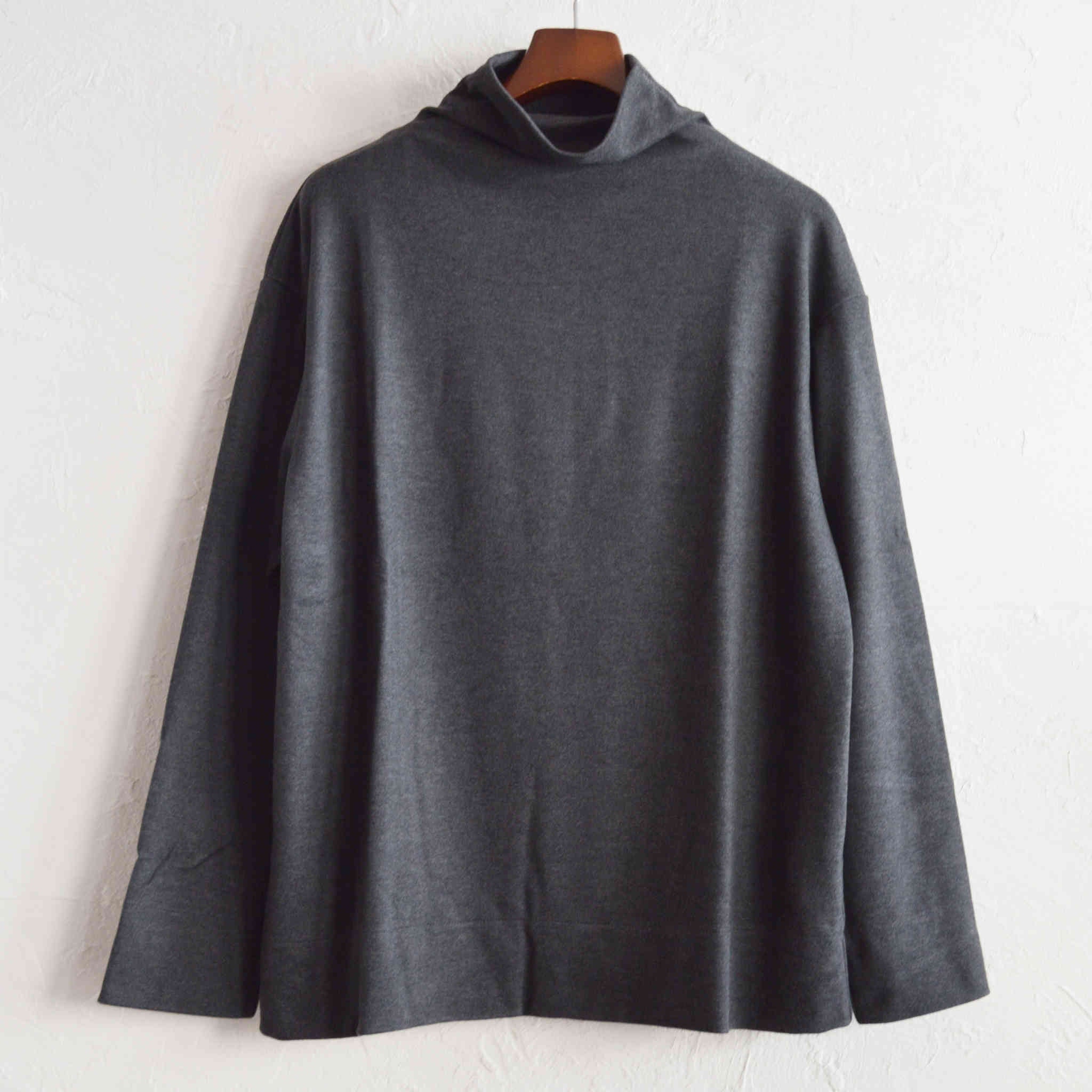 LAMOND ラモンド / LOUNGE SUEDE HIGH NECK ラウンジスエードハイネック (CHRACOAL)