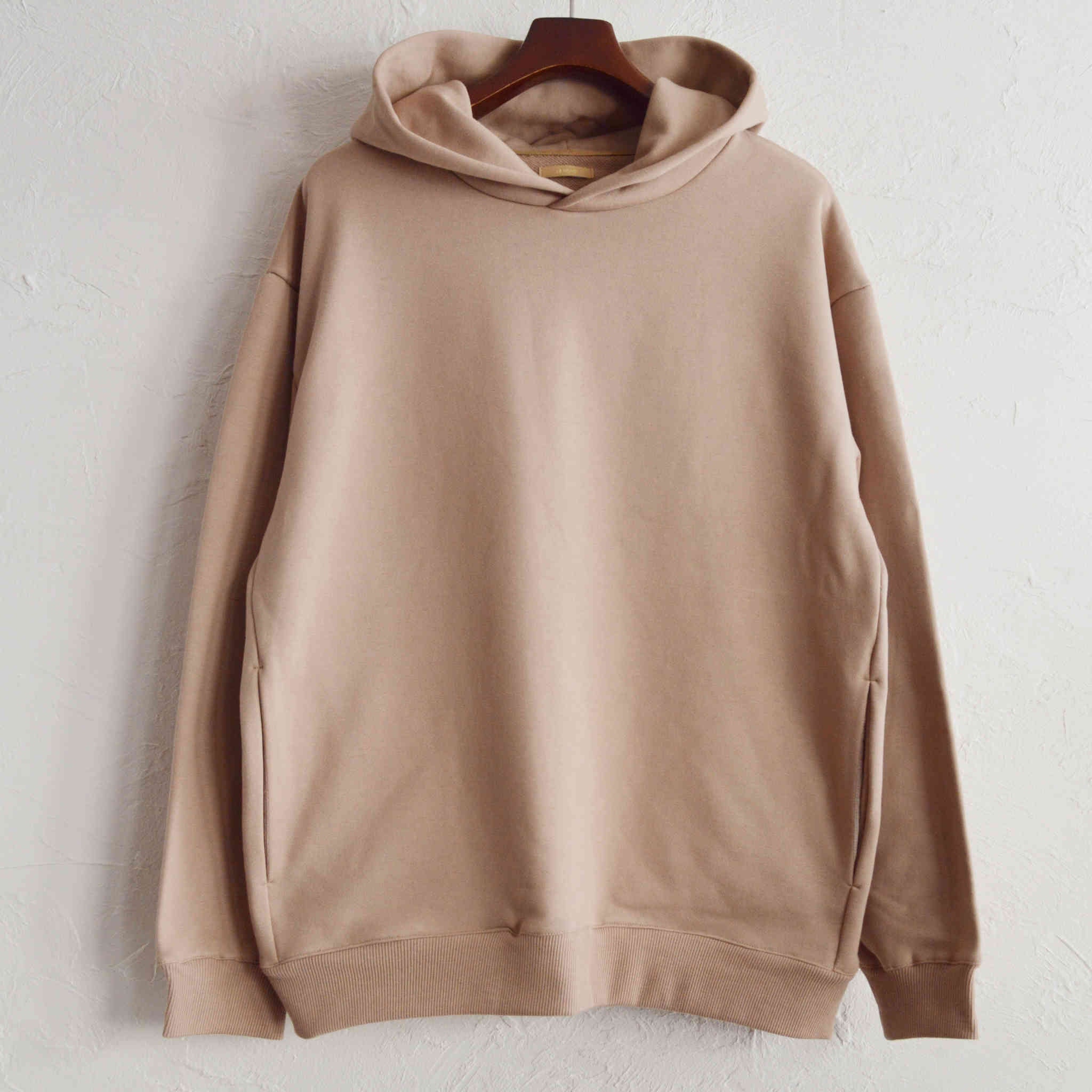 LAMOND ラモンド / SPAIN PIMA PULLOVER PARKA スペインピマプルオーバーパーカー (LIGHT BEIGE ライトベージュ)