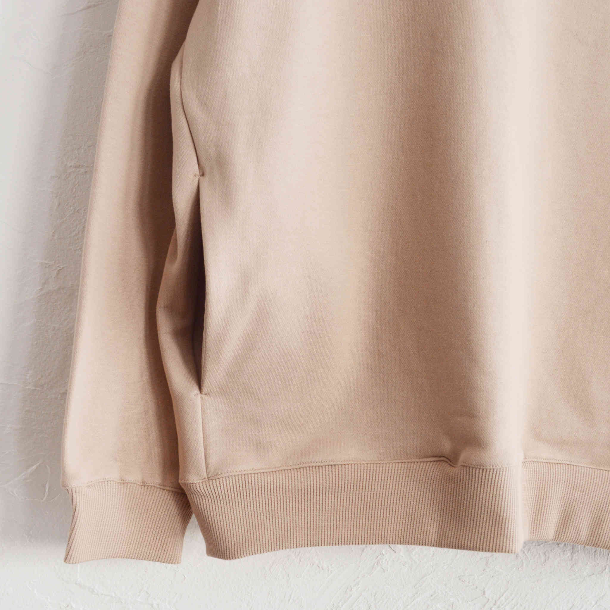 LAMOND ラモンド / SPAIN PIMA PULLOVER PARKA スペインピマプルオーバーパーカー (LIGHT BEIGE ライトベージュ)