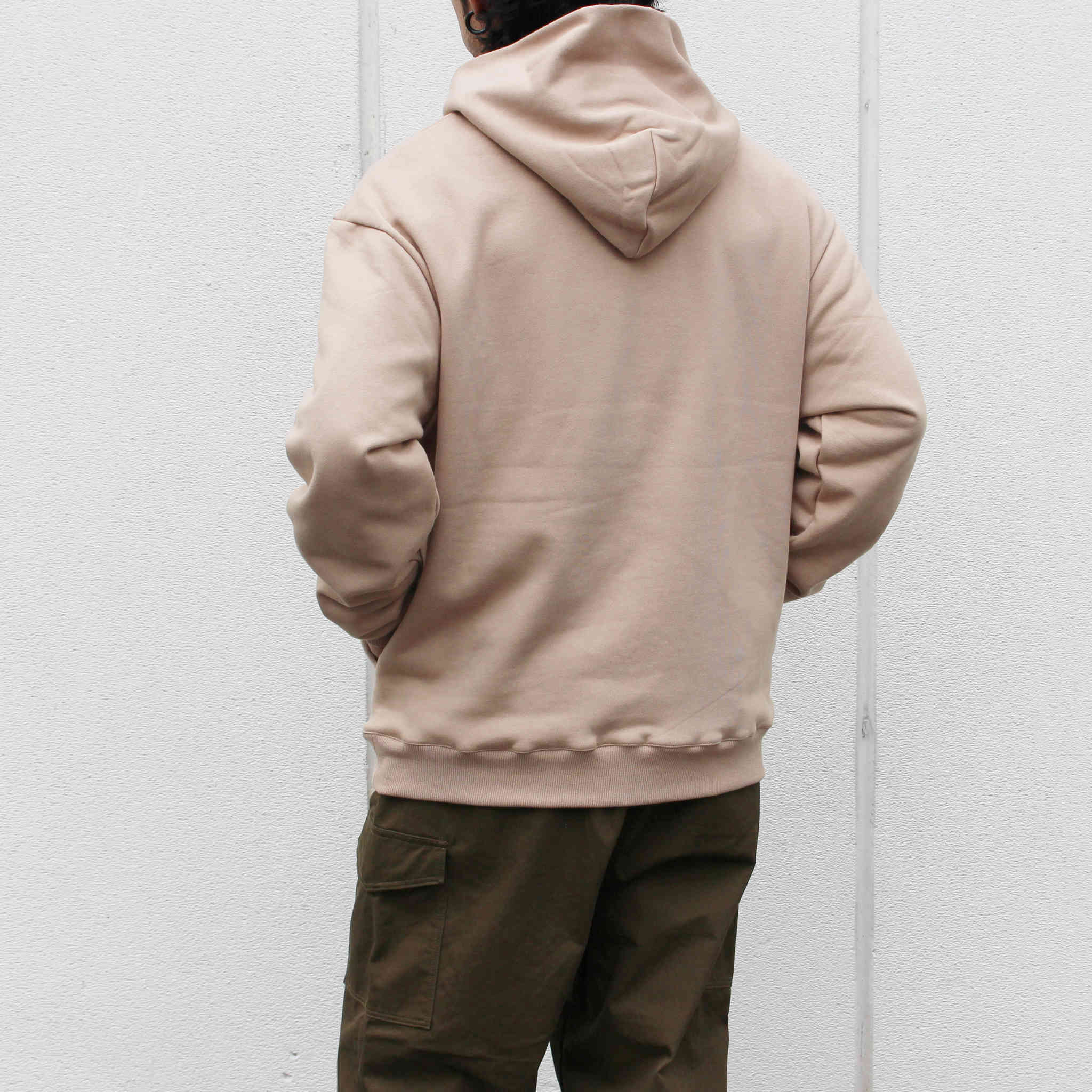 LAMOND ラモンド / SPAIN PIMA PULLOVER PARKA スペインピマプルオーバーパーカー (LIGHT BEIGE ライトベージュ)