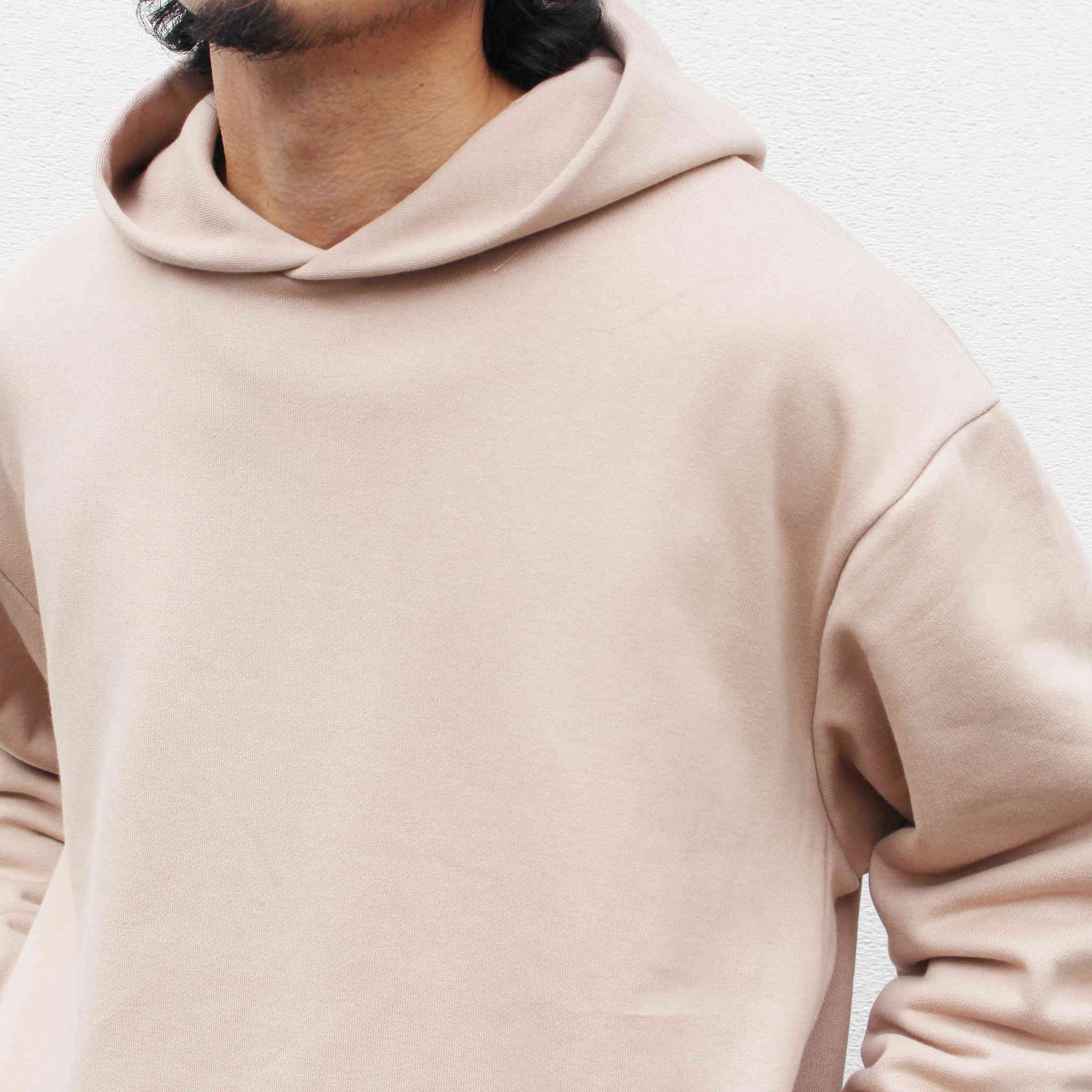 LAMOND ラモンド / SPAIN PIMA PULLOVER PARKA スペインピマプルオーバーパーカー (LIGHT BEIGE ライトベージュ)