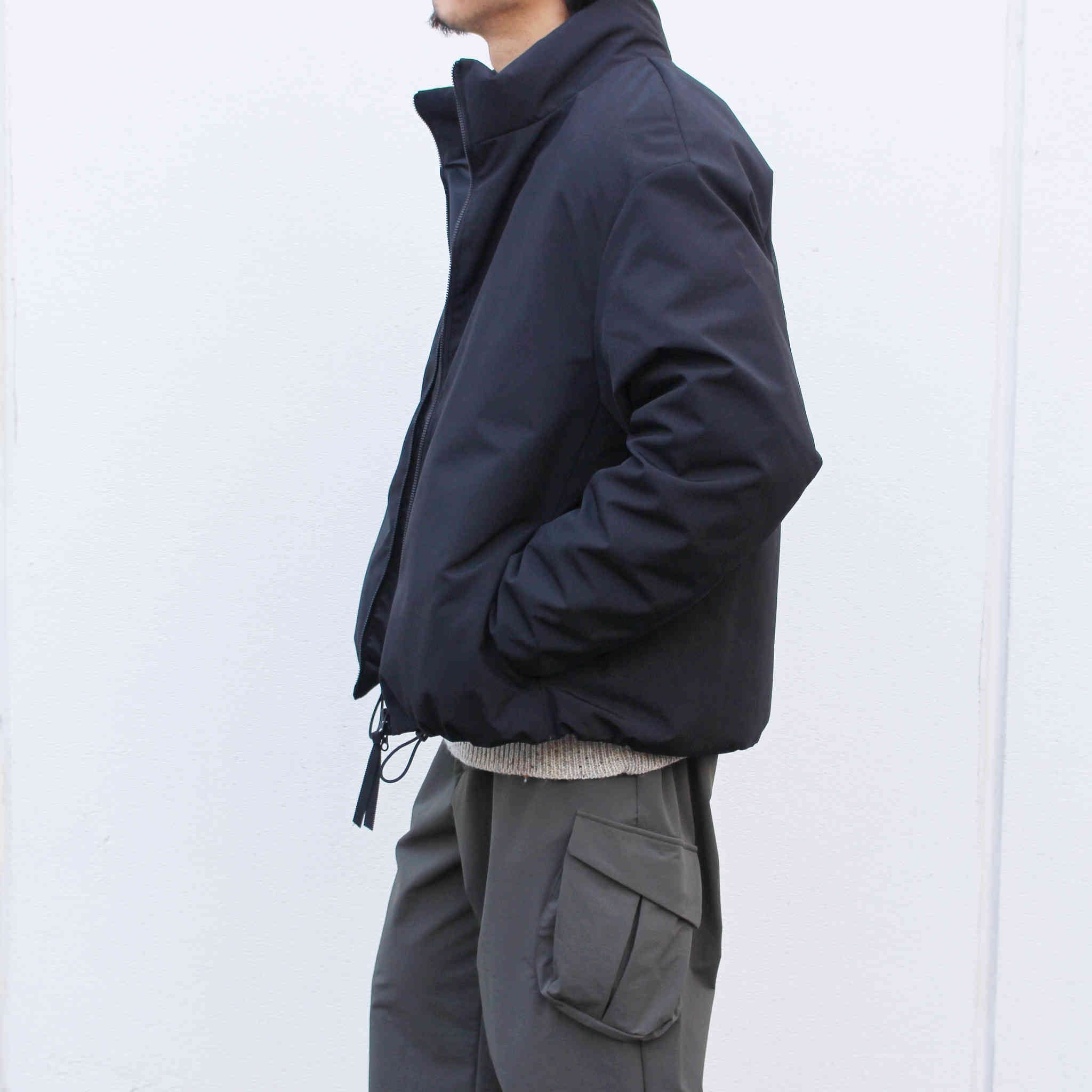 LAMOND ラモンド / WEATHER CLOTH DOWN BLOUSON ウェザークロスダウンブルゾン (BLACK ブラック)
