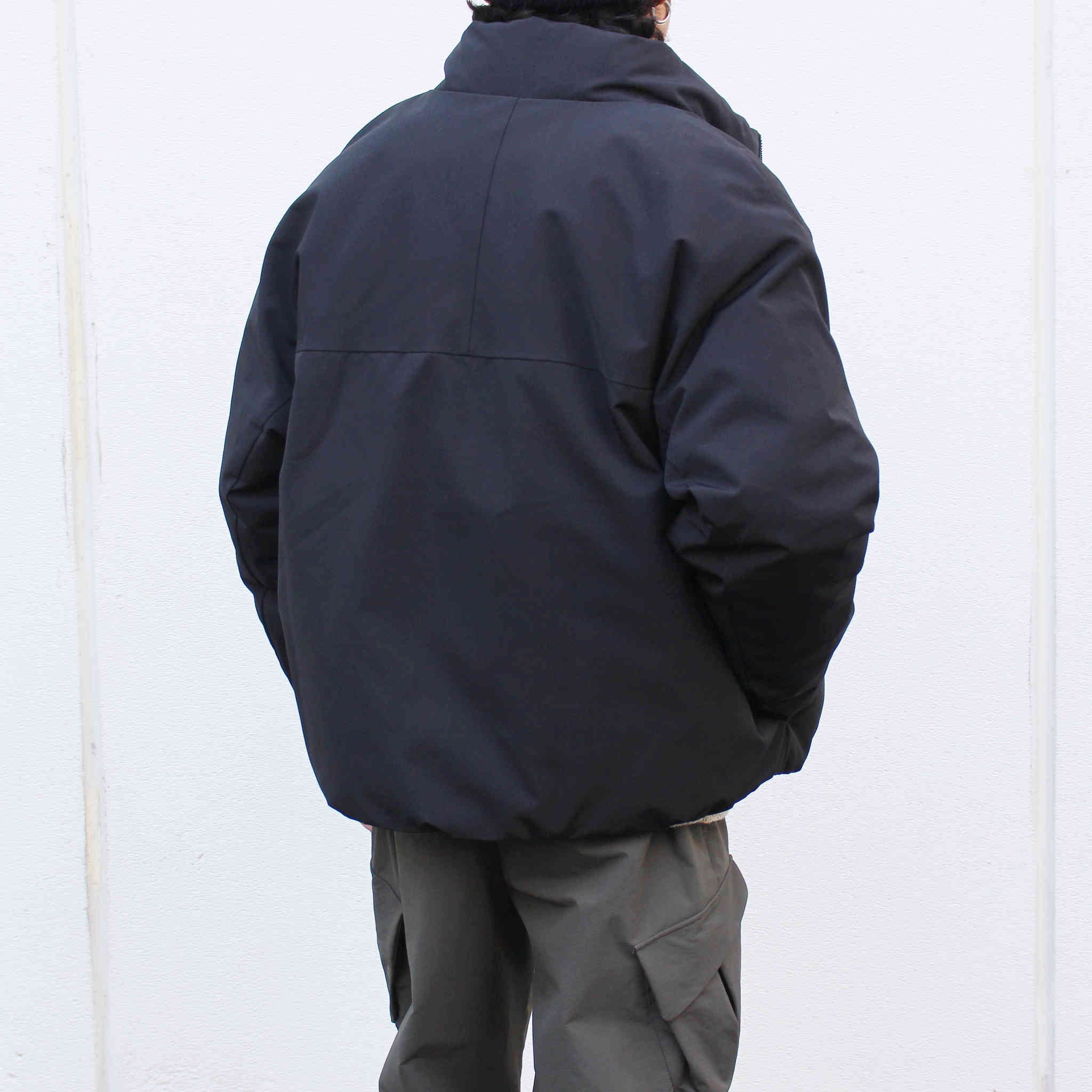 LAMOND ラモンド / WEATHER CLOTH DOWN BLOUSON ウェザークロスダウンブルゾン (BLACK ブラック)