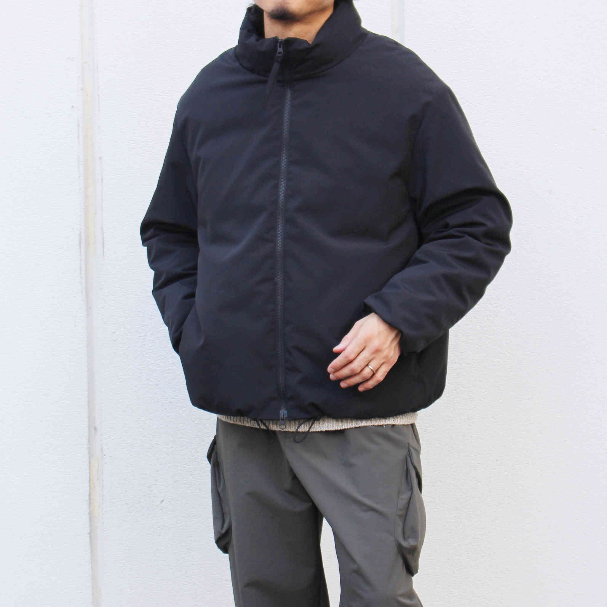 LAMOND ラモンド / WEATHER CLOTH DOWN BLOUSON ウェザークロスダウンブルゾン (BLACK ブラック)