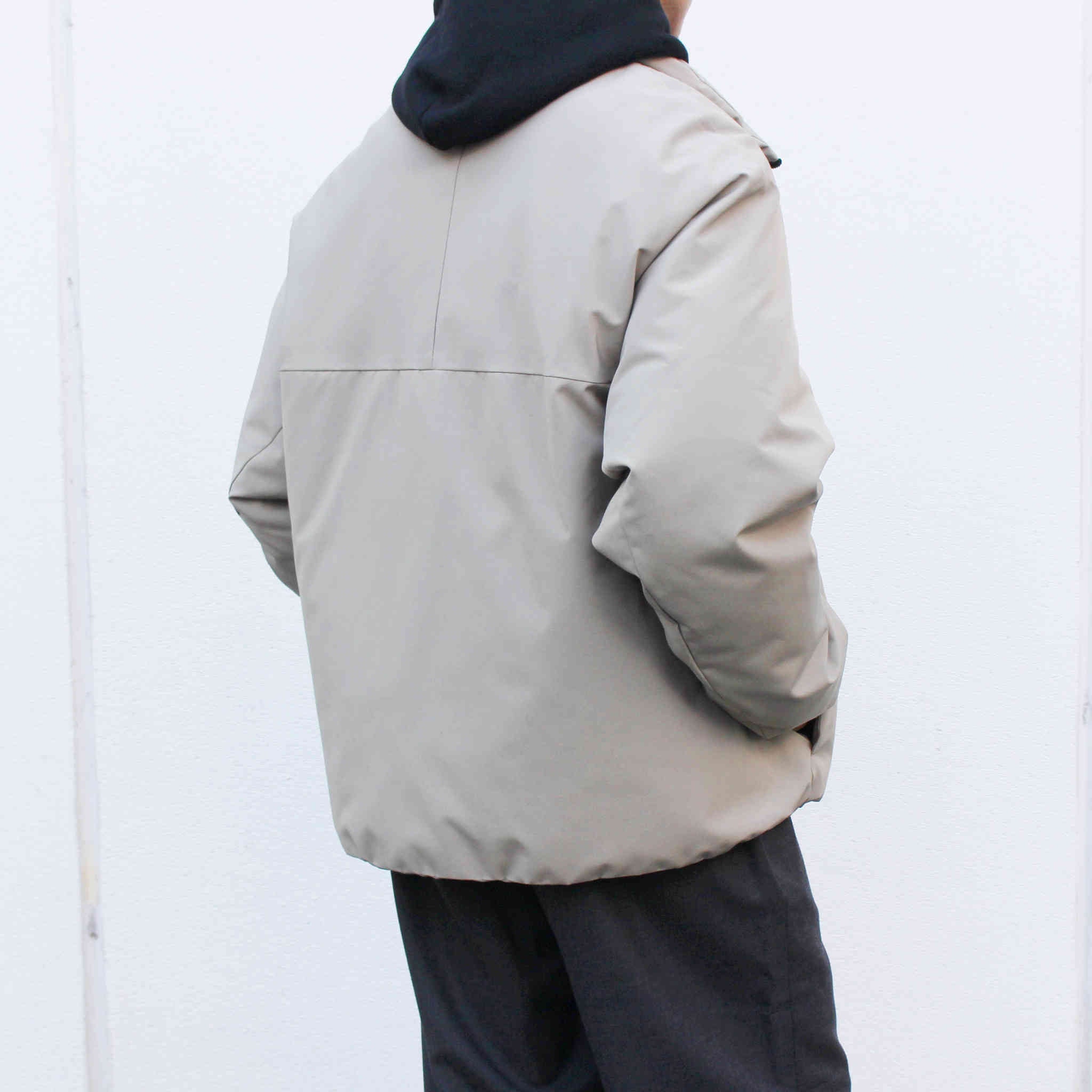 LAMOND ラモンド / WEATHER CLOTH DOWN BLOUSON ウェザークロスダウンブルゾン (GREIGE グレージュ)