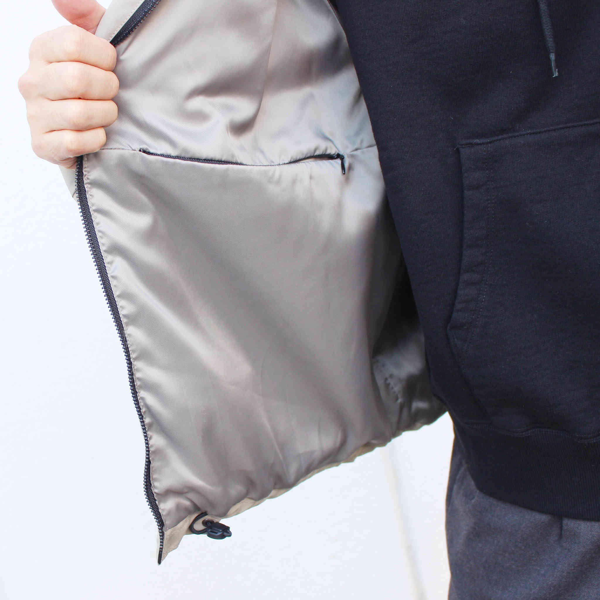 LAMOND ラモンド / WEATHER CLOTH DOWN BLOUSON ウェザークロスダウンブルゾン (GREIGE グレージュ)