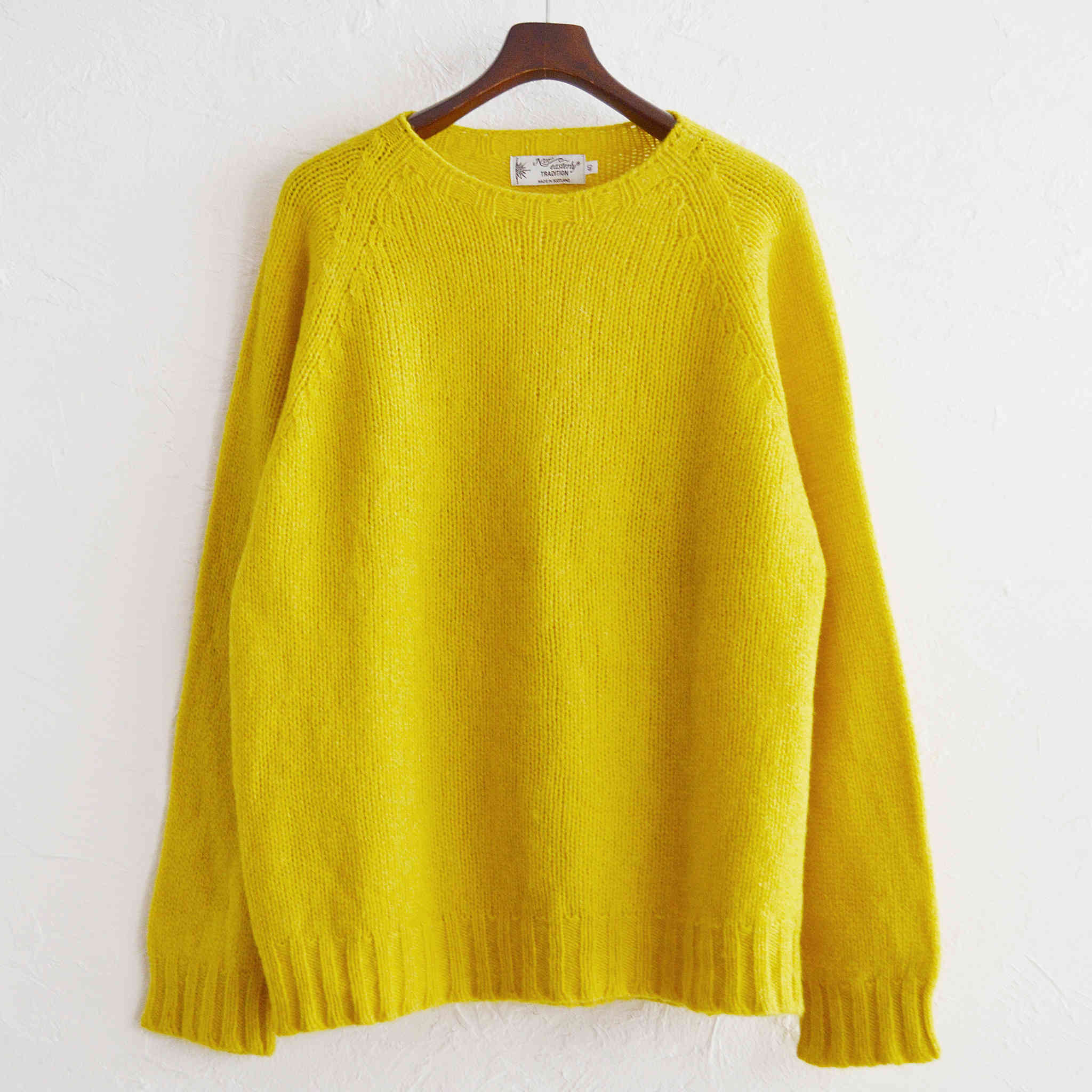 NOR’EASTERLY ノア イースターリー / 2PLY RAGLAN CREW クルーネックニット (GORSE FLOWER)