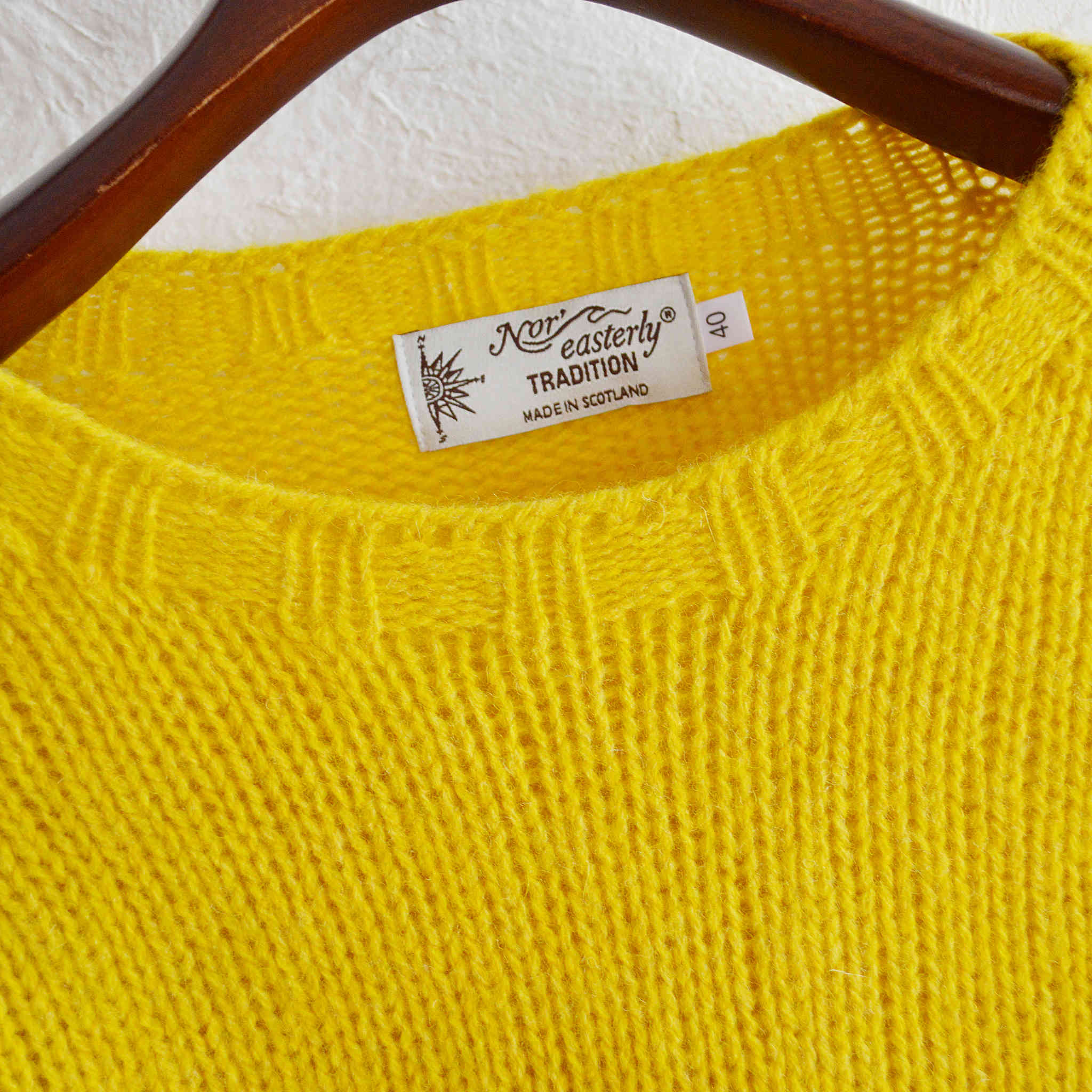 NOR’EASTERLY ノア イースターリー / 2PLY RAGLAN CREW クルーネックニット (GORSE FLOWER)