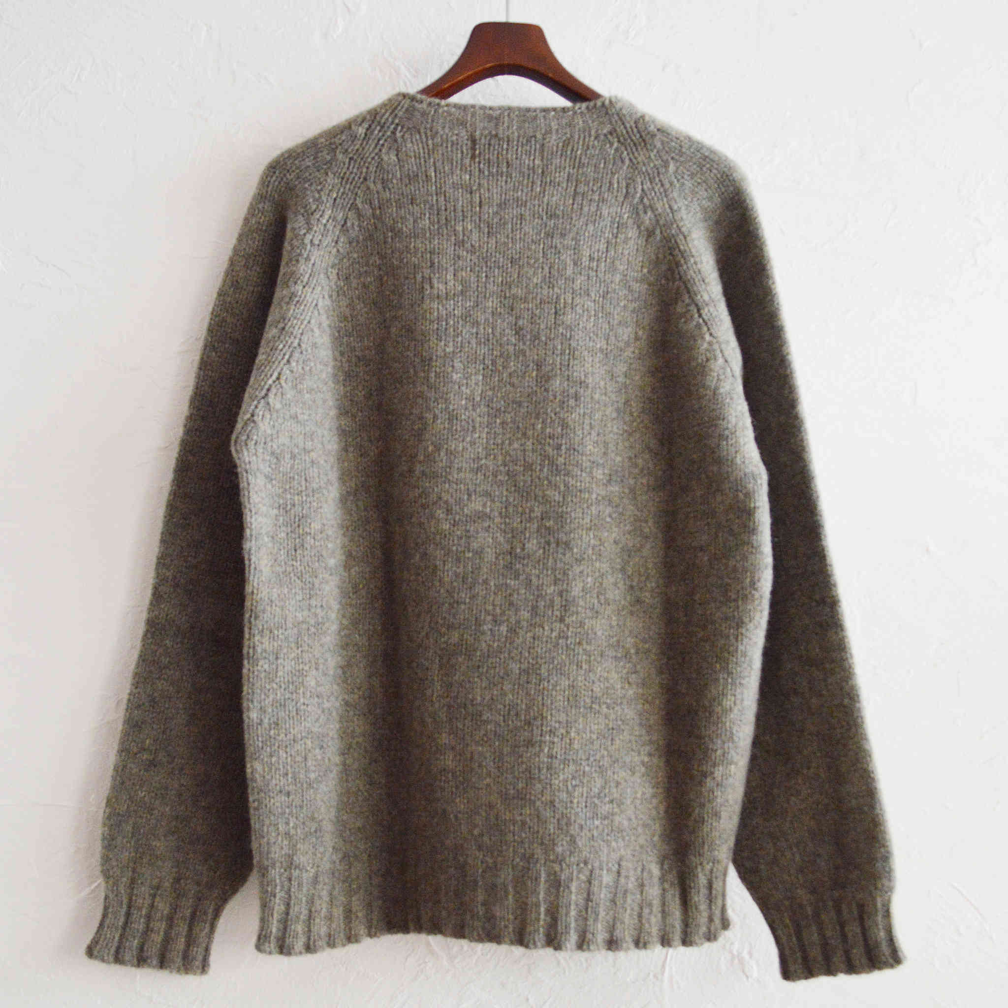 NOR’EASTERLY ノア イースターリー / 2PLY RAGLAN CREW クルーネックニット (OYSTER)