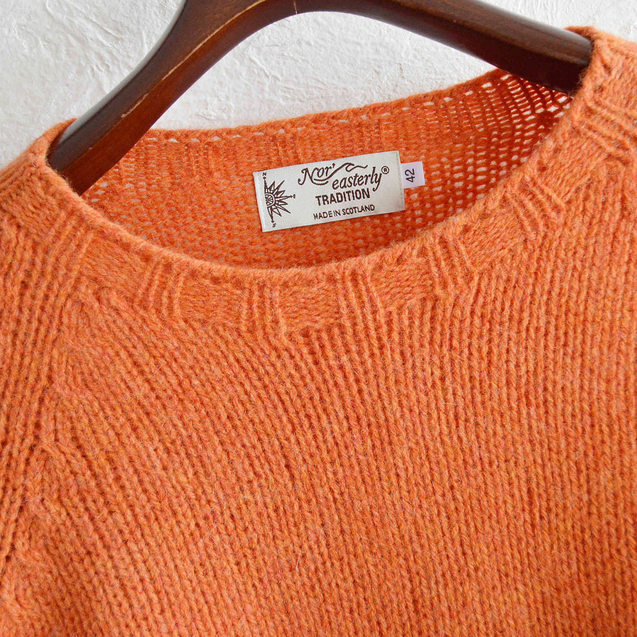 NOR’EASTERLY ノア イースターリー / 2PLY RAGLAN CREW クルーネックニット (JAFFA)