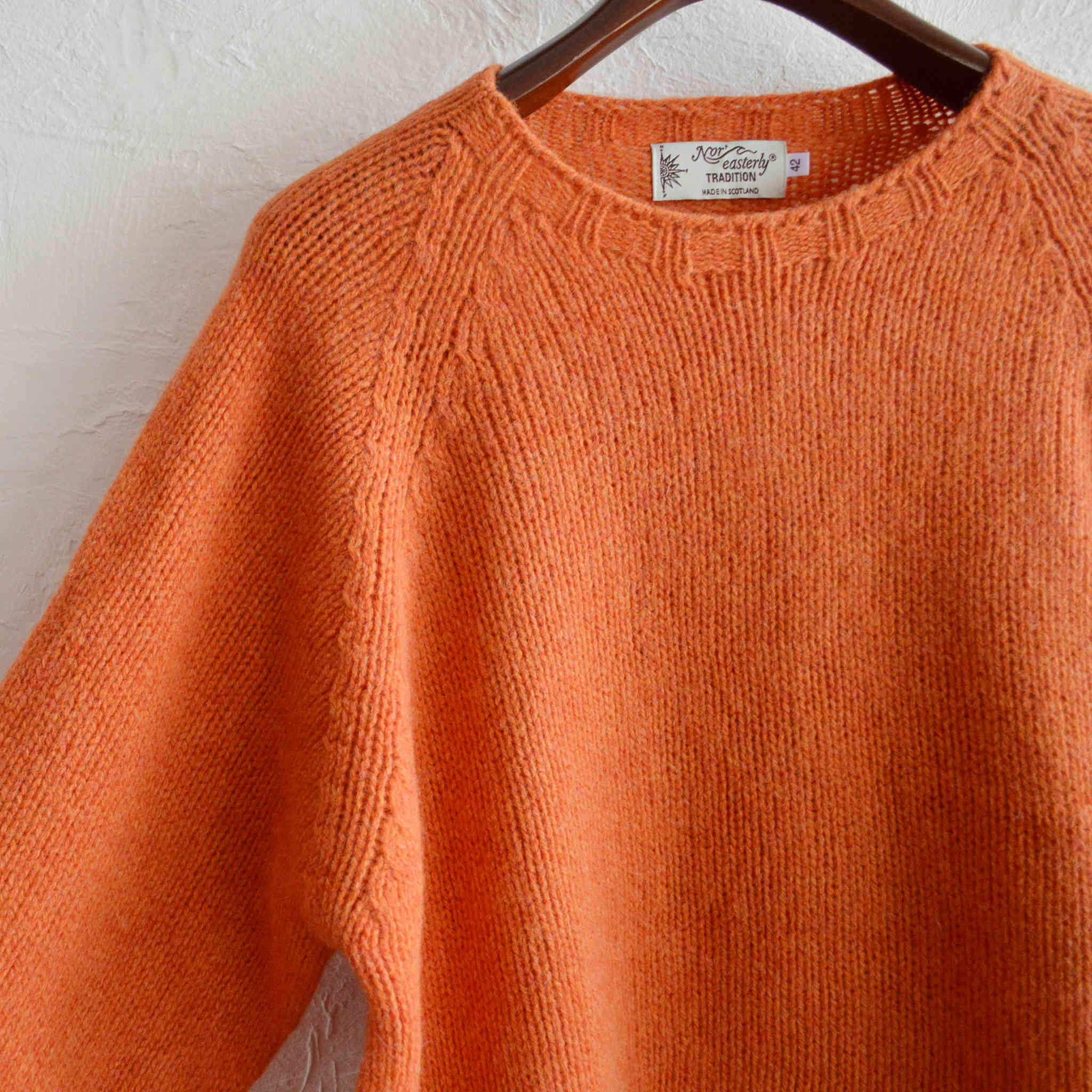 NOR’EASTERLY ノア イースターリー / 2PLY RAGLAN CREW クルーネックニット (JAFFA)