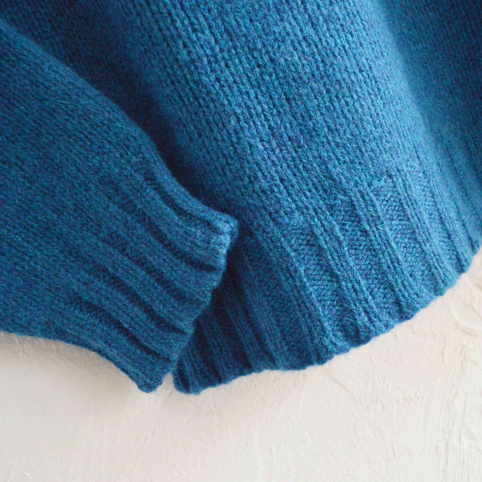 NOR’EASTERLY ノア イースターリー / 2PLY RAGLAN CREW クルーネックニット (ATLANTIC)