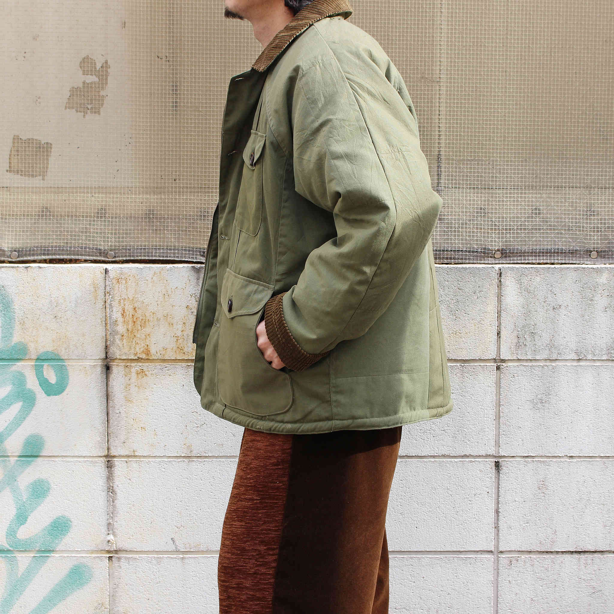 Nasngwam. ナスングワム / HUNCHBACK JACKET ハンチバックジャケット Lsize (OLIVE オリーブ)