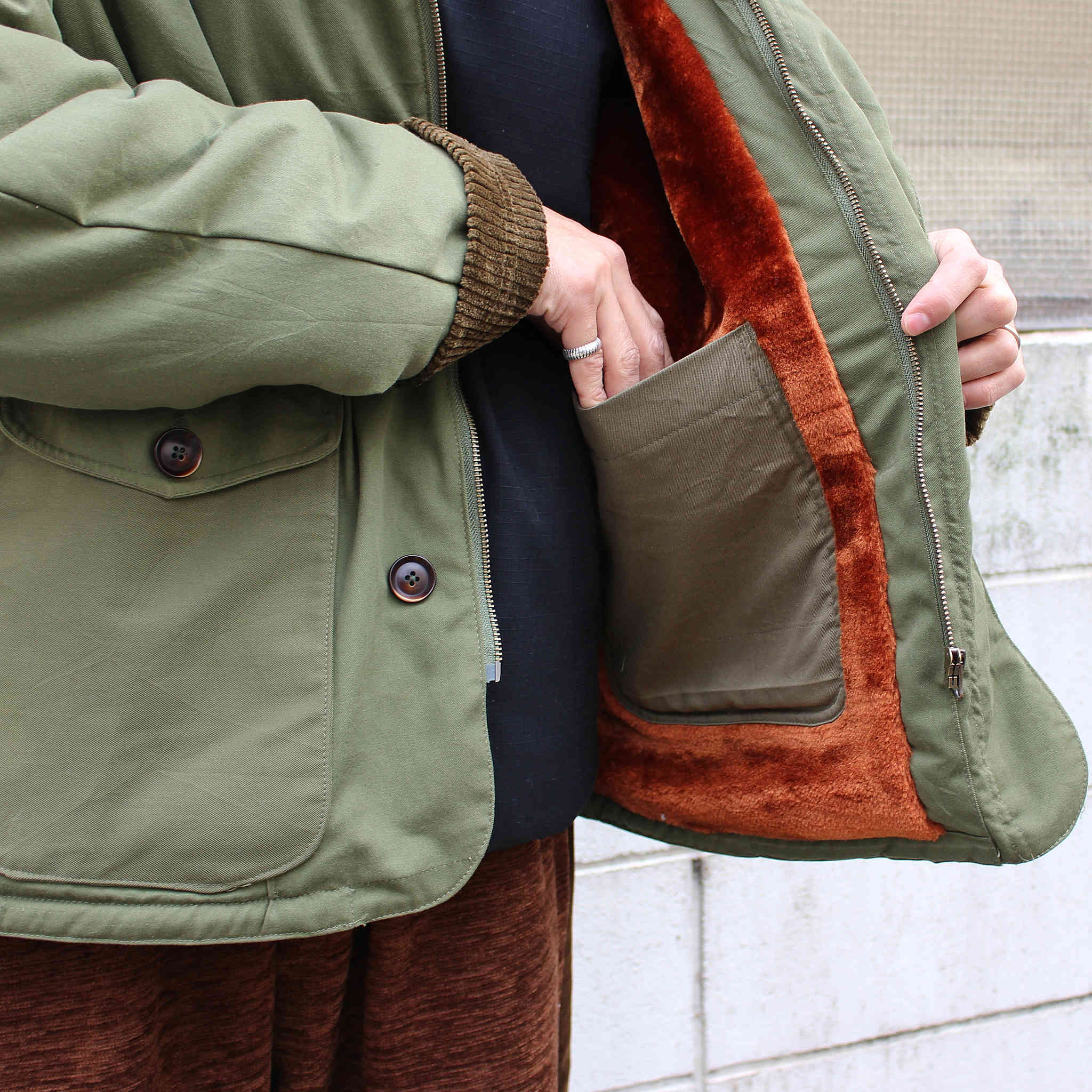 Nasngwam. ナスングワム / HUNCHBACK JACKET ハンチバックジャケット Lsize (OLIVE オリーブ)