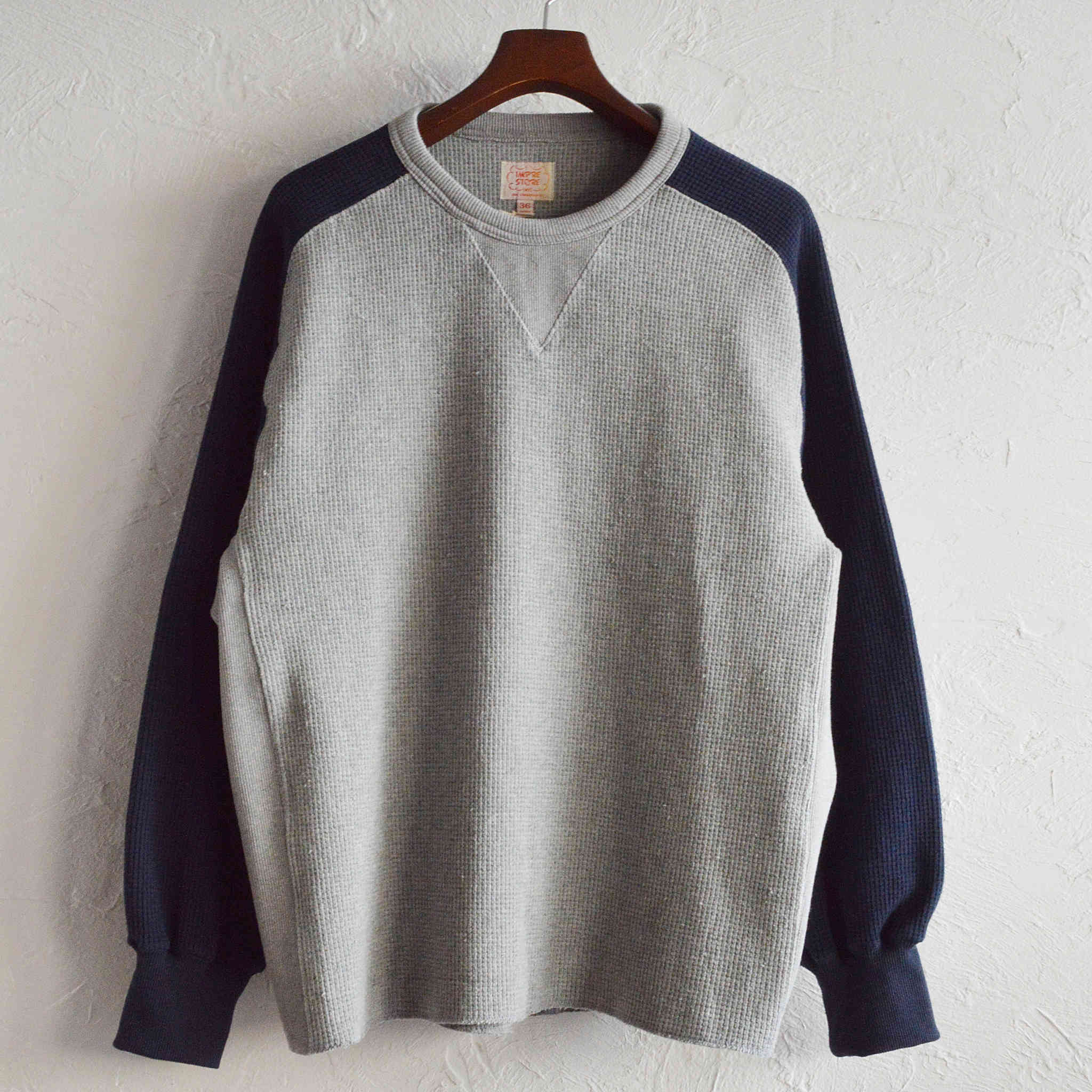IMPRESTORE インプレストア / Sully | Freedom thermal longsleeved t フリーダムサーマルロングスリーブT (GRAY×NAVY グレーネイビー)