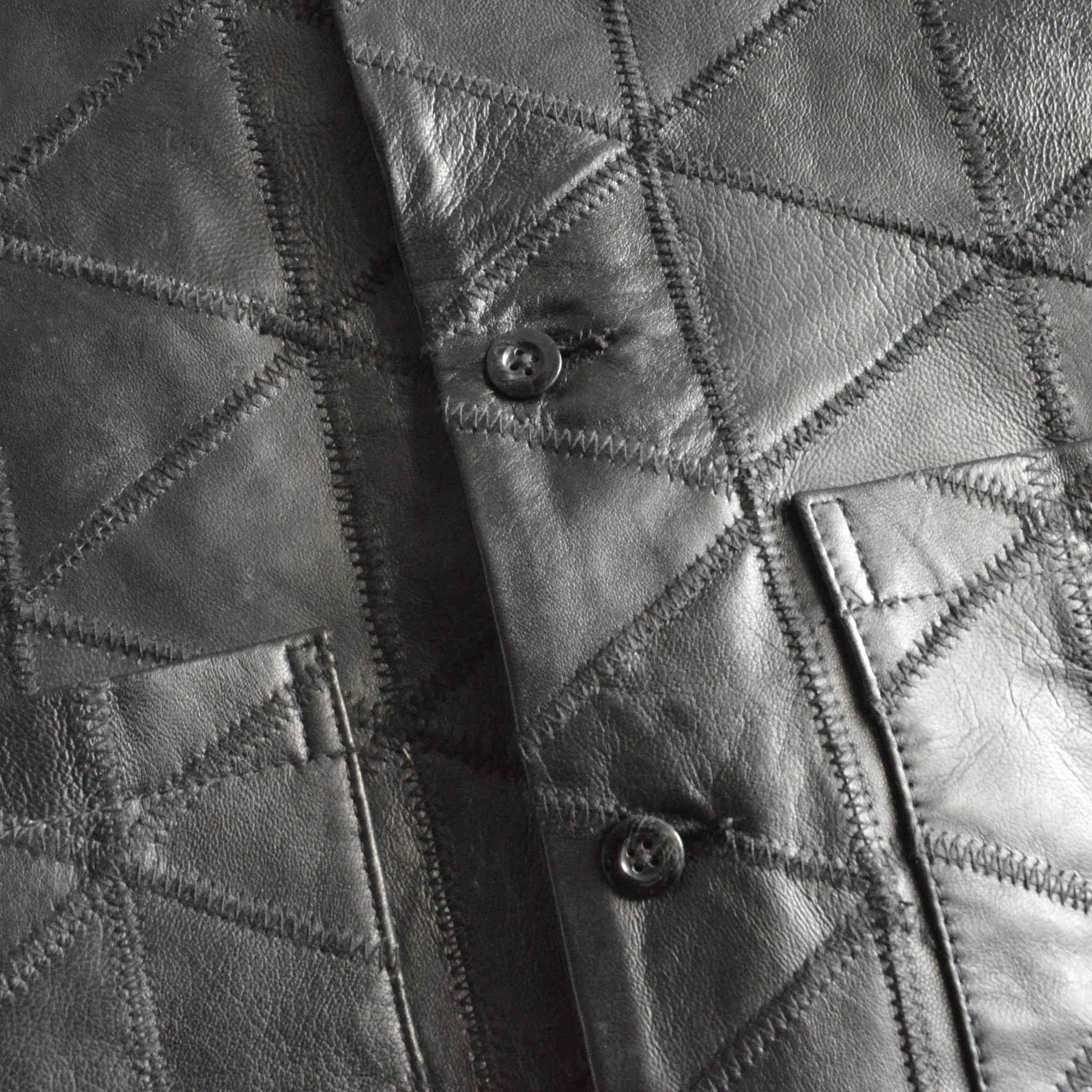 Nasngwam. ナスングワム / WAILERS LEATHER JACKET ウェイラーズレザージャケット (BLACK ブラック)