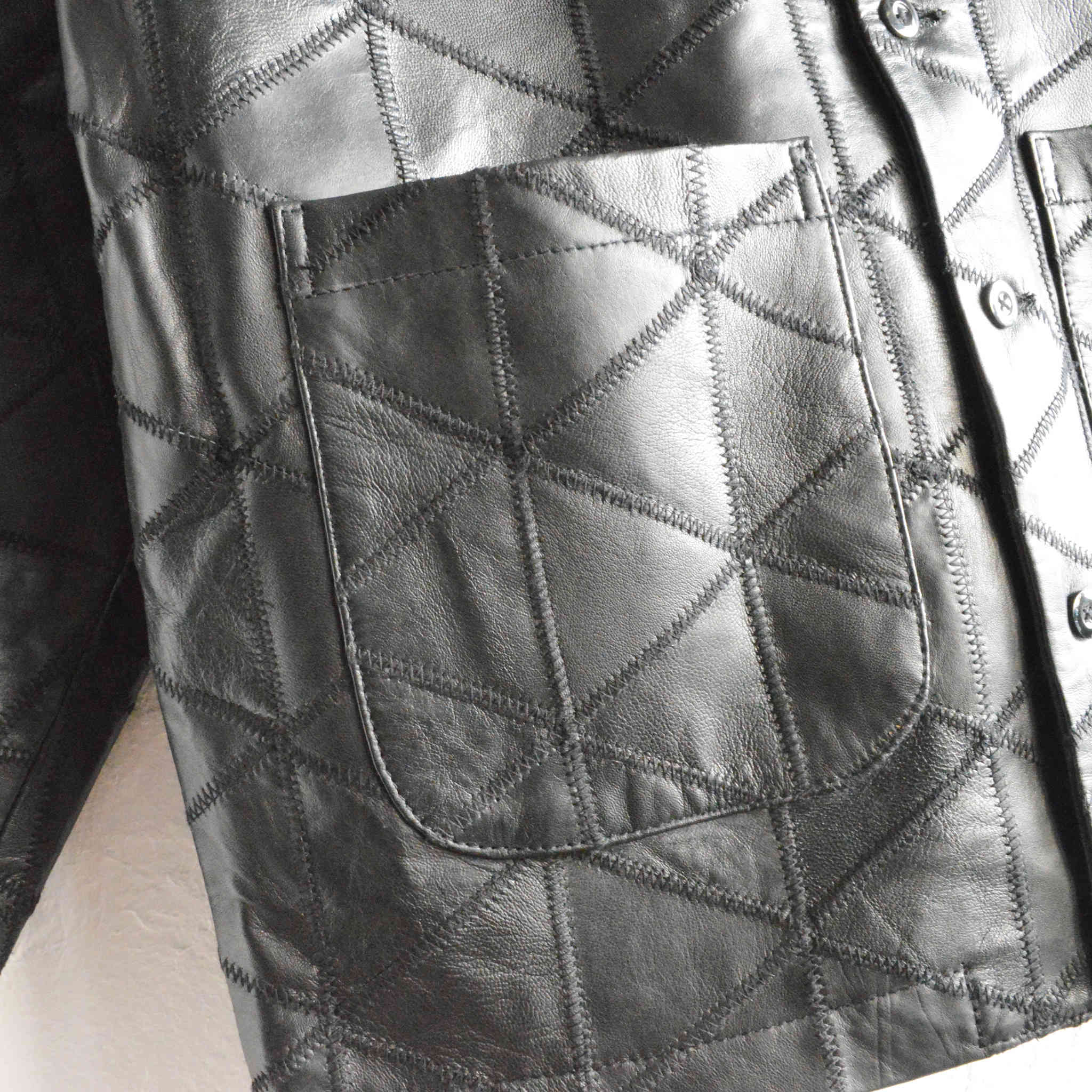 Nasngwam. ナスングワム / WAILERS LEATHER JACKET ウェイラーズレザージャケット (BLACK ブラック)