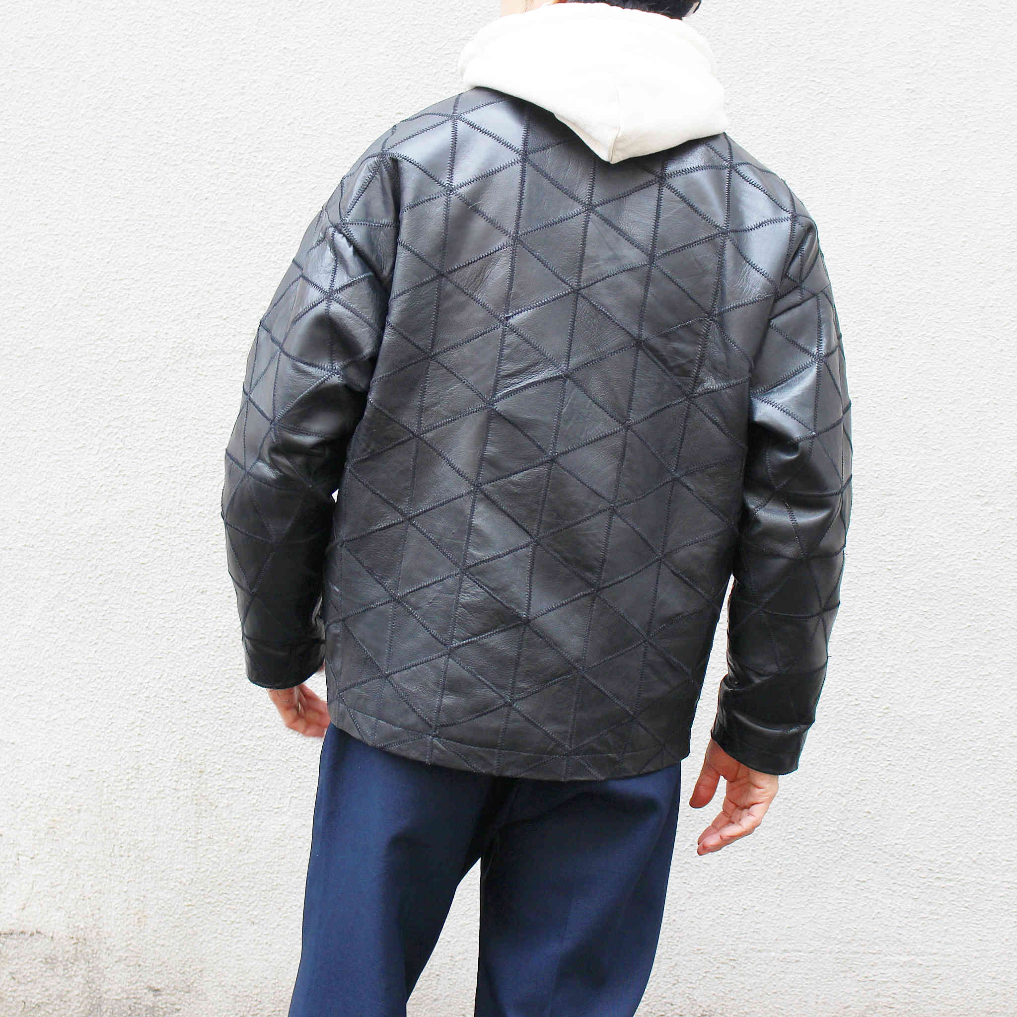 Nasngwam. ナスングワム / WAILERS LEATHER JACKET ウェイラーズレザージャケット (BLACK ブラック)