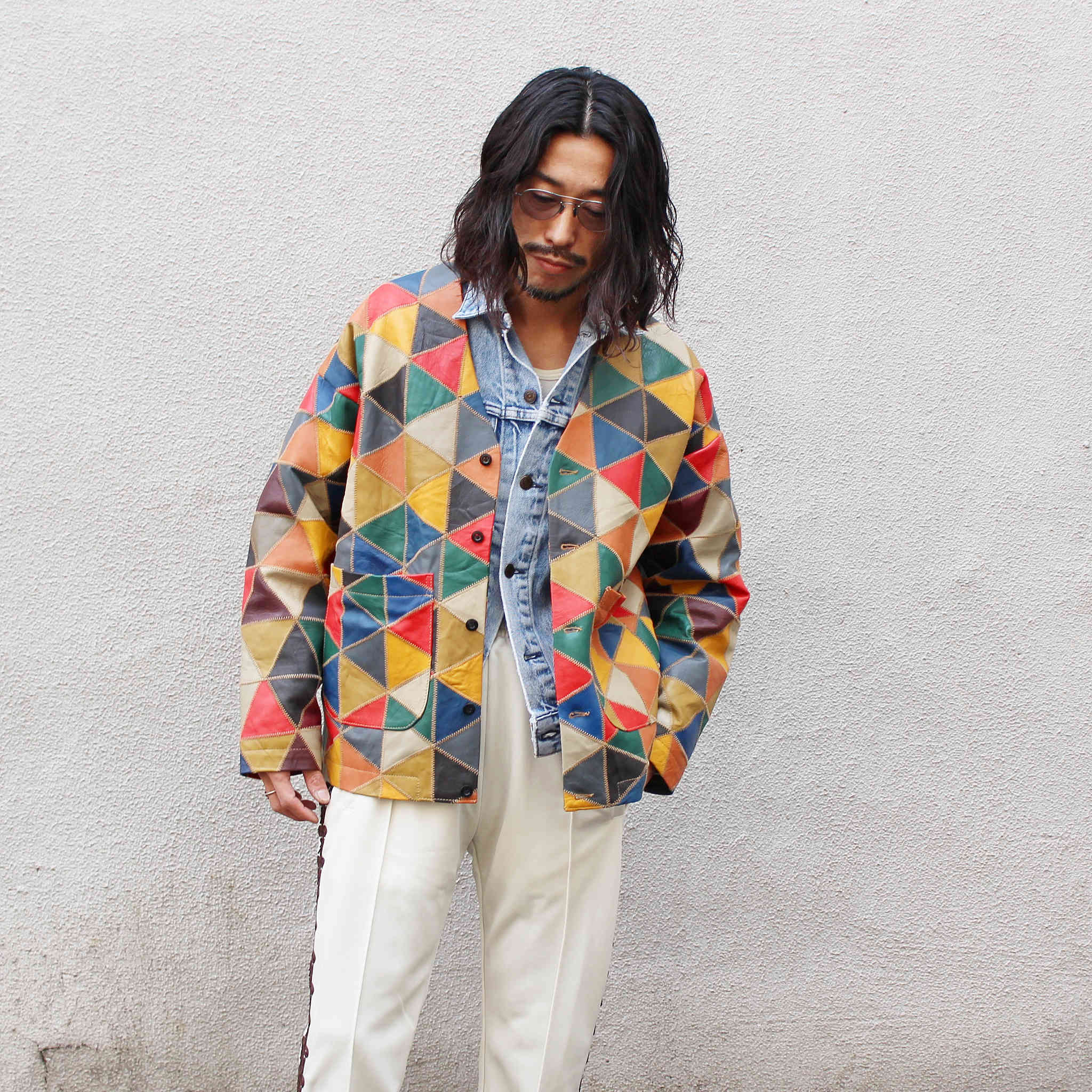 Nasngwam. ナスングワム / WAILERS LEATHER JACKET ウェイラーズレザージャケット (MULTI マルチ)