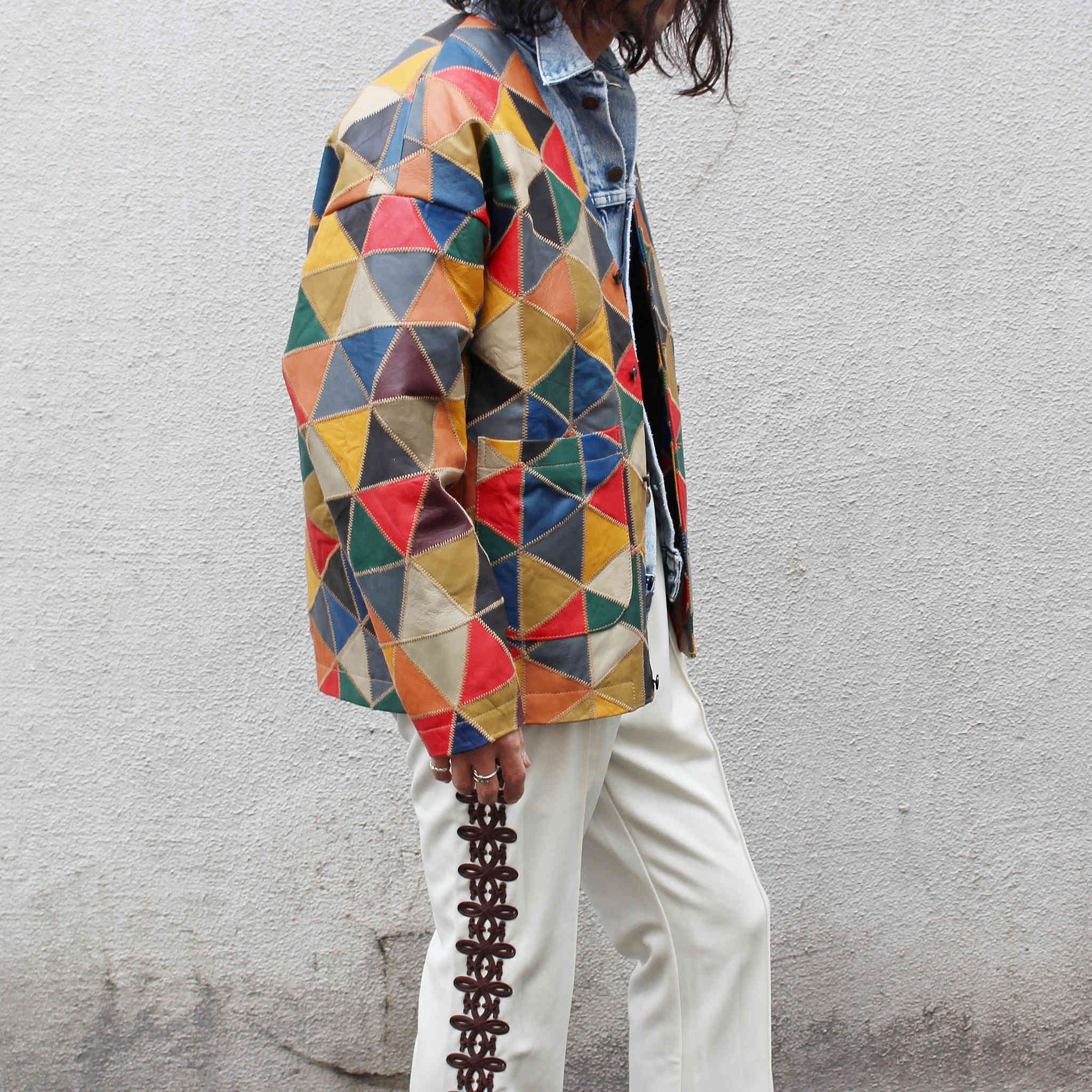 Nasngwam. ナスングワム / WAILERS LEATHER JACKET ウェイラーズレザージャケット (MULTI マルチ)