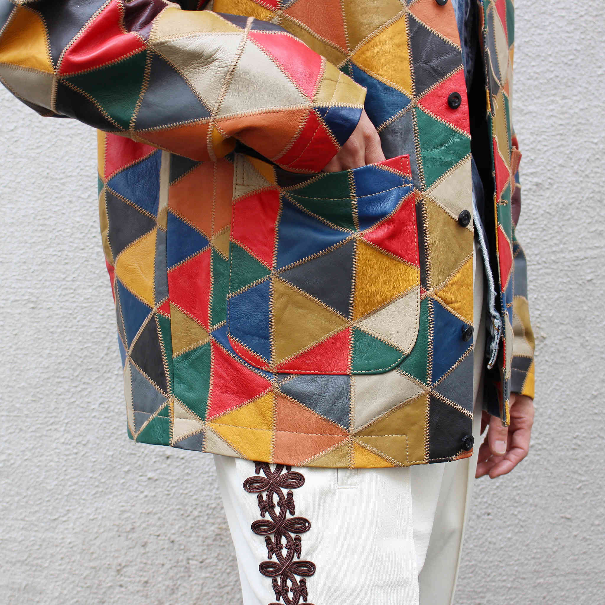 Nasngwam. ナスングワム / WAILERS LEATHER JACKET ウェイラーズレザージャケット (MULTI マルチ)