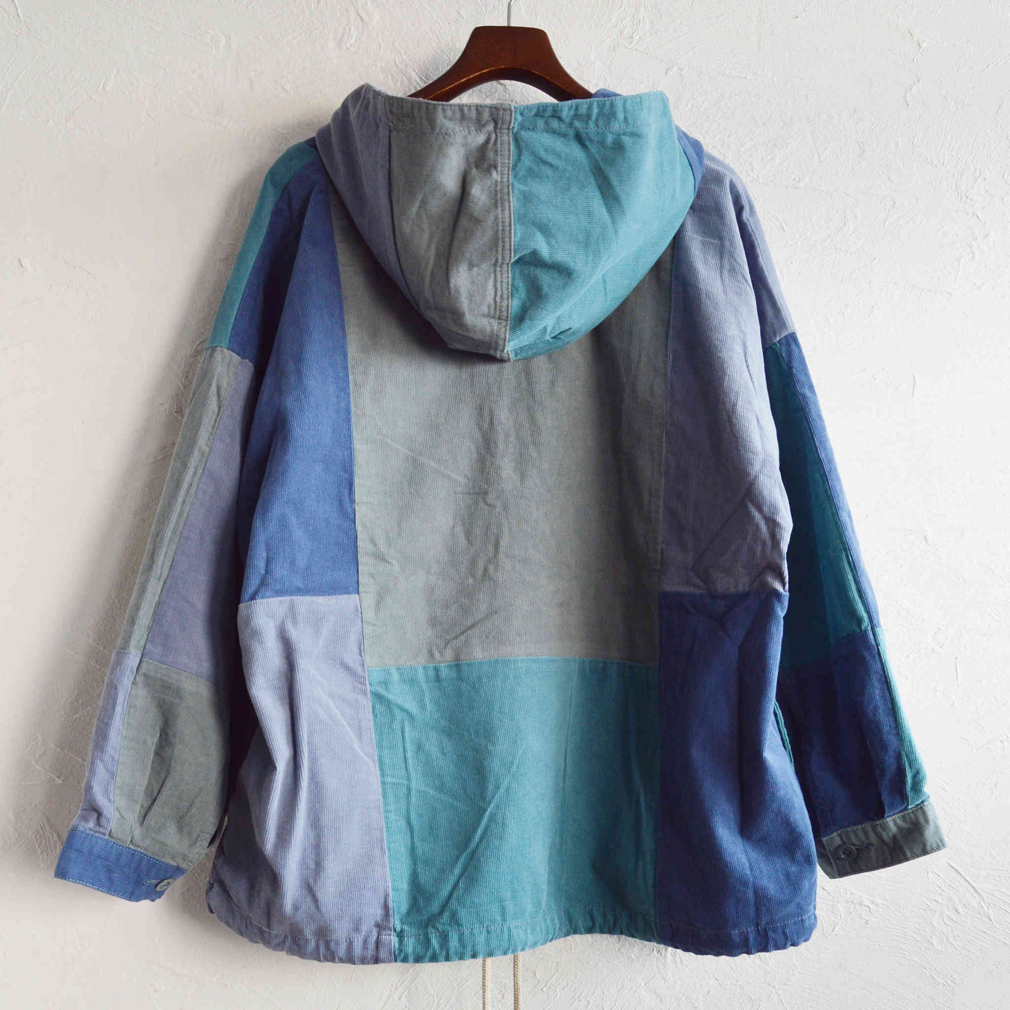 HAVE A GRATEFUL DAY ハブアグレイトフルデイ / LACE UP HOODIE レースアップフーディー (NAVY ネイビー)