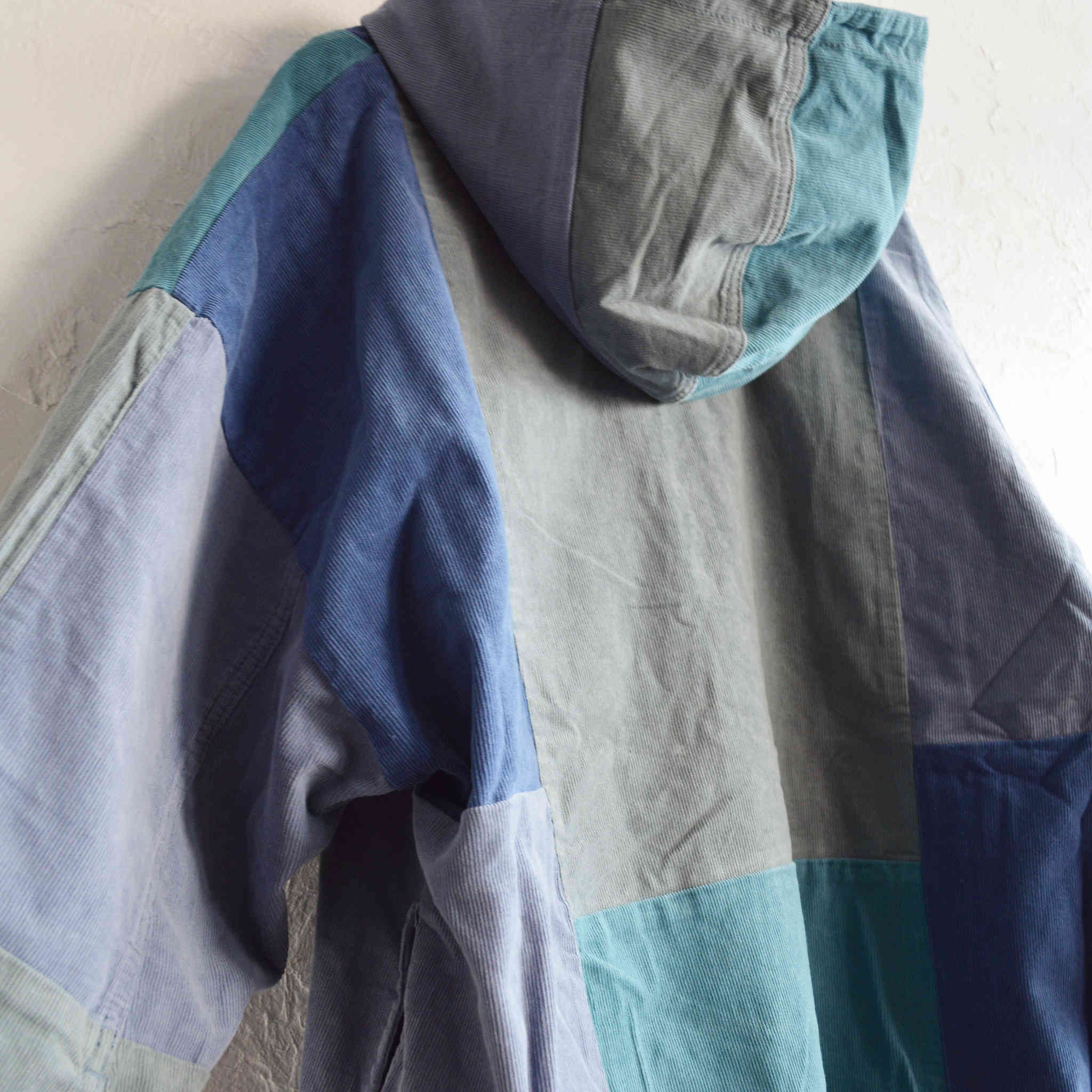 HAVE A GRATEFUL DAY ハブアグレイトフルデイ / LACE UP HOODIE レースアップフーディー (NAVY ネイビー)