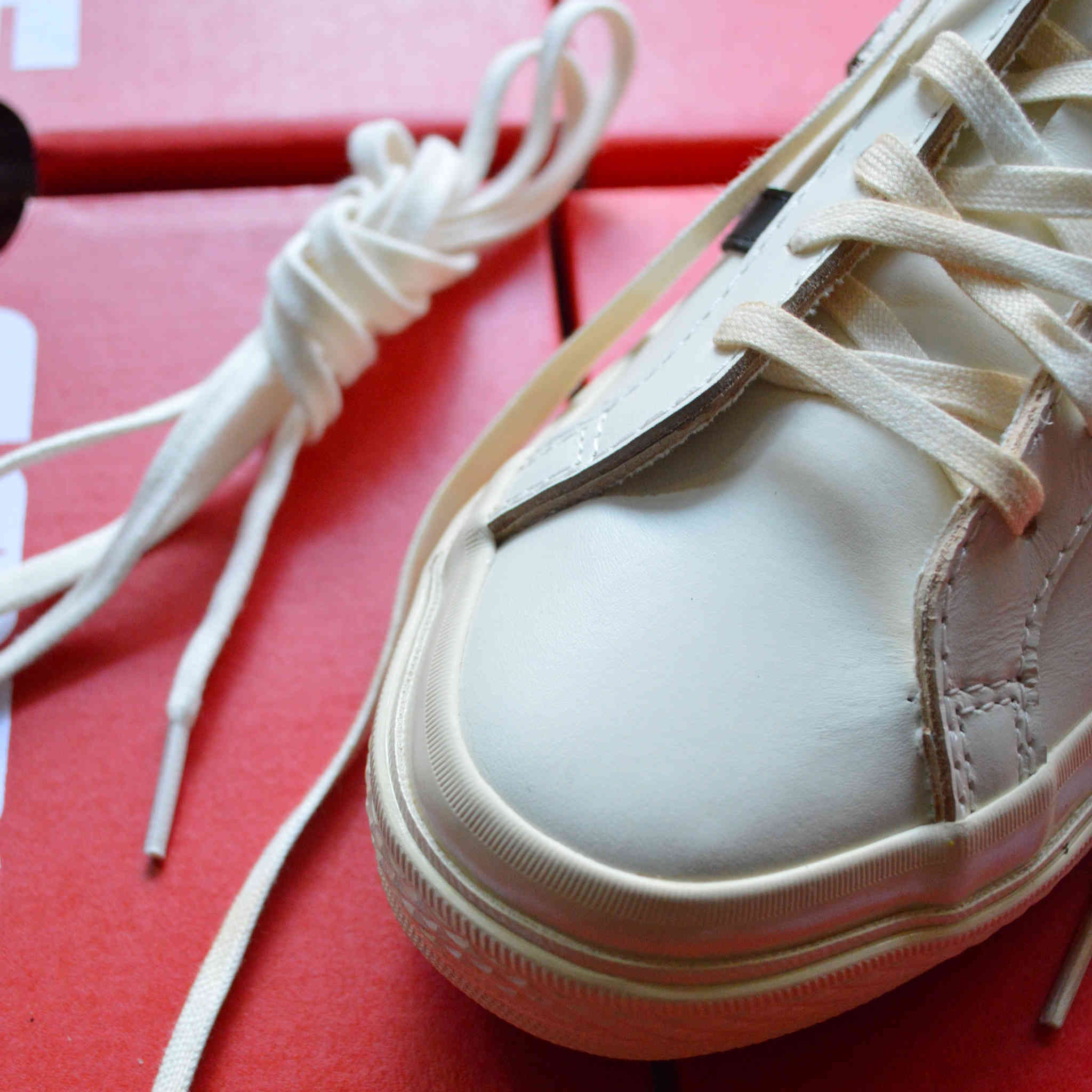 CONVERSE コンバース / STAR&BARS US LEATHER スターアンドバーズユーエスレザー (WHITE / BLACK ホワイトブラック)