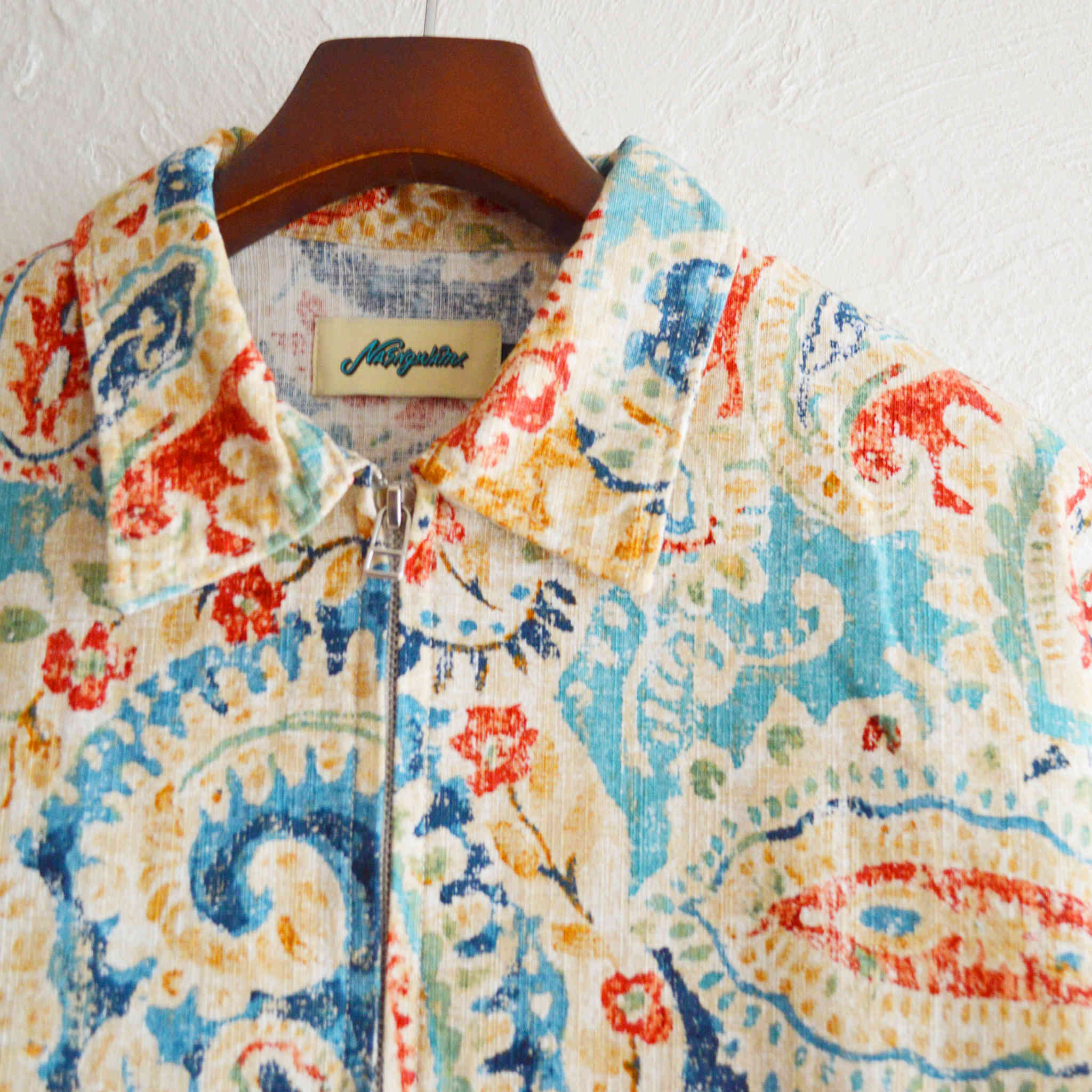 Nasngwam. ナスングワム / DEADSTOCK FABRIC DRIZZLER JACKET デッドストックファブリックドリズラージャケット (MULTI マルチ)