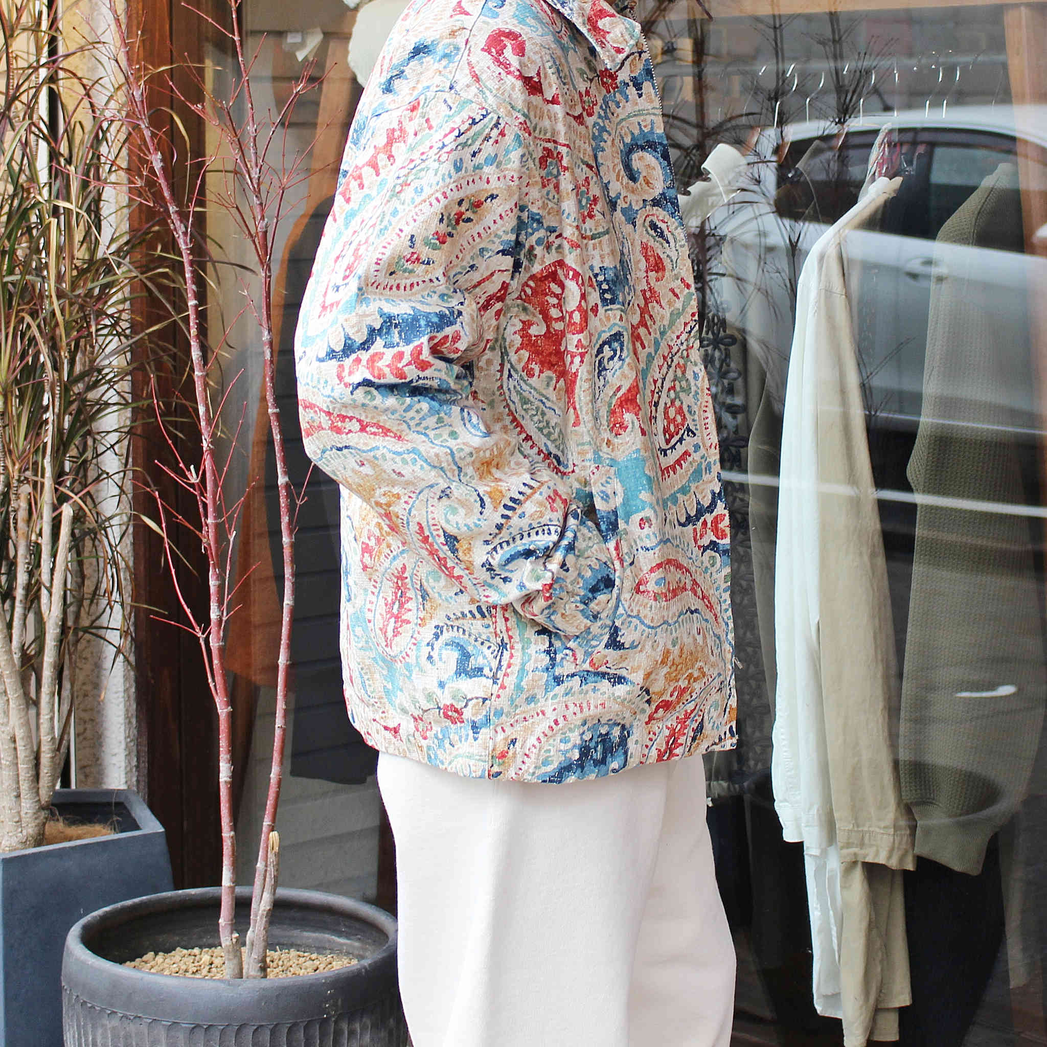 Nasngwam. ナスングワム / DEADSTOCK FABRIC DRIZZLER JACKET デッドストックファブリックドリズラージャケット (MULTI マルチ)