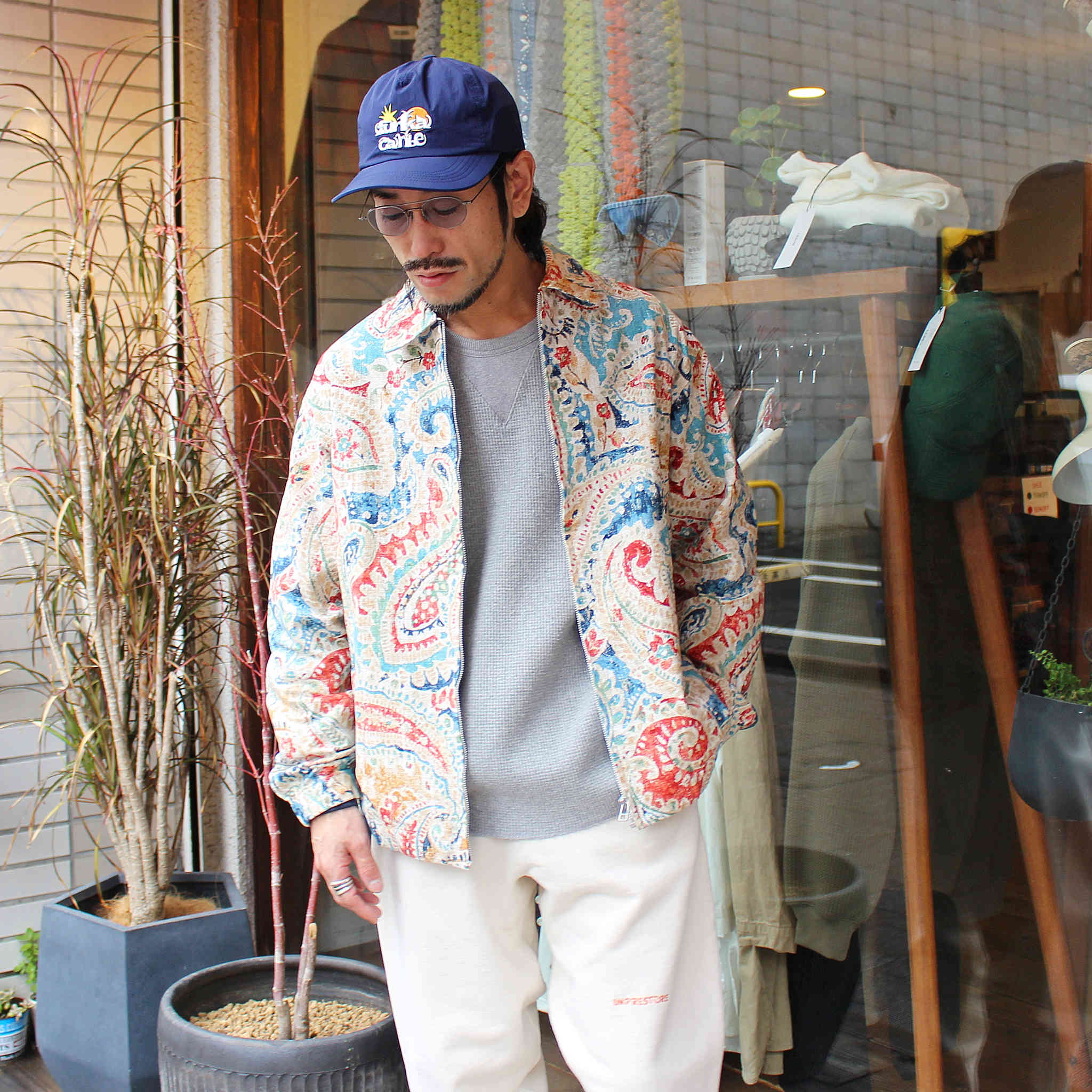 Nasngwam. ナスングワム / DEADSTOCK FABRIC DRIZZLER JACKET デッドストックファブリックドリズラージャケット (MULTI マルチ)