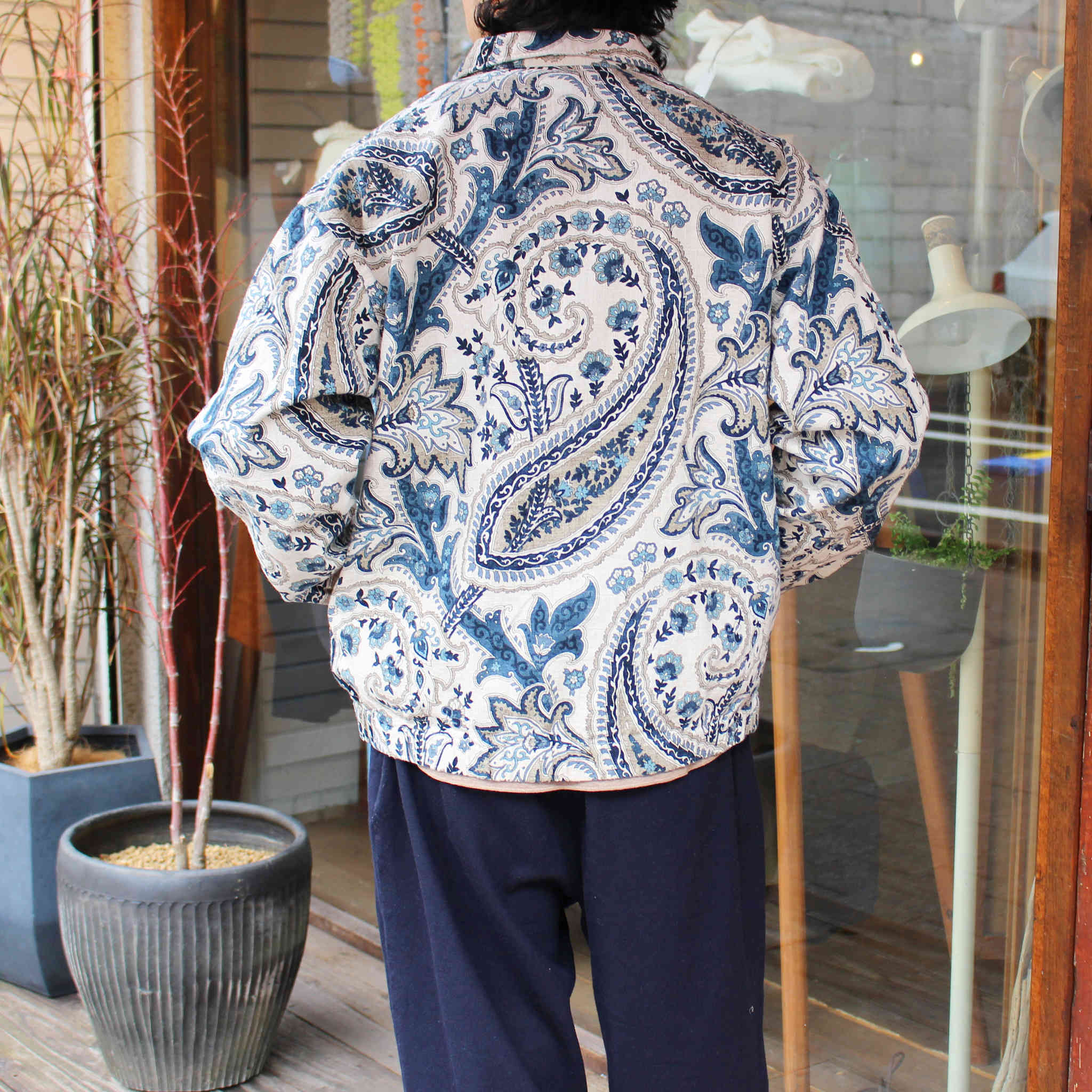 Nasngwam. ナスングワム / DEADSTOCK FABRIC DRIZZLER JACKET デッドストックファブリックドリズラージャケット (NAVY ネイビー)