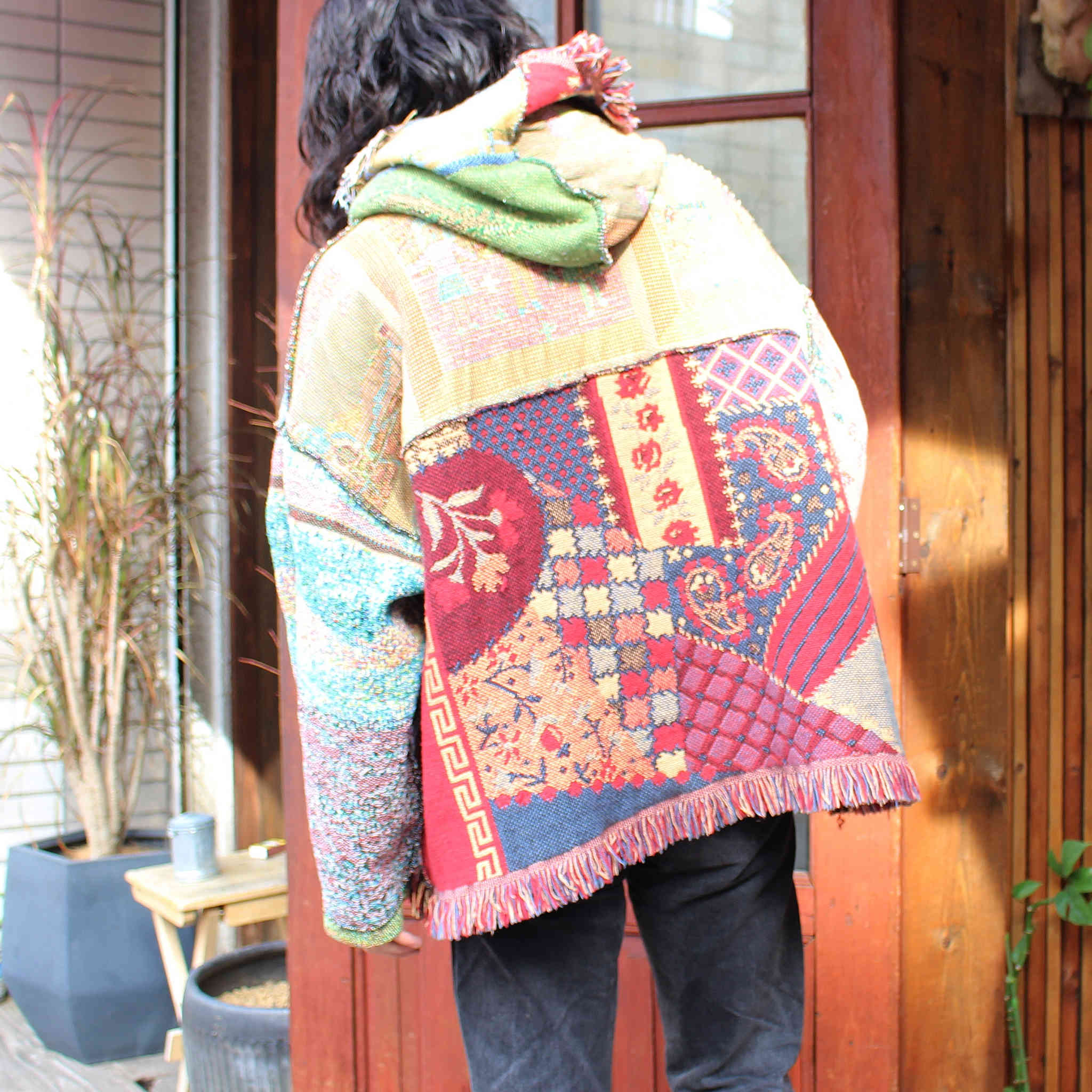 SUNNY SIDE UP サニーサイドアップ / BLANKET PARKA ブランケットパーカー (reversible リバーシブル)