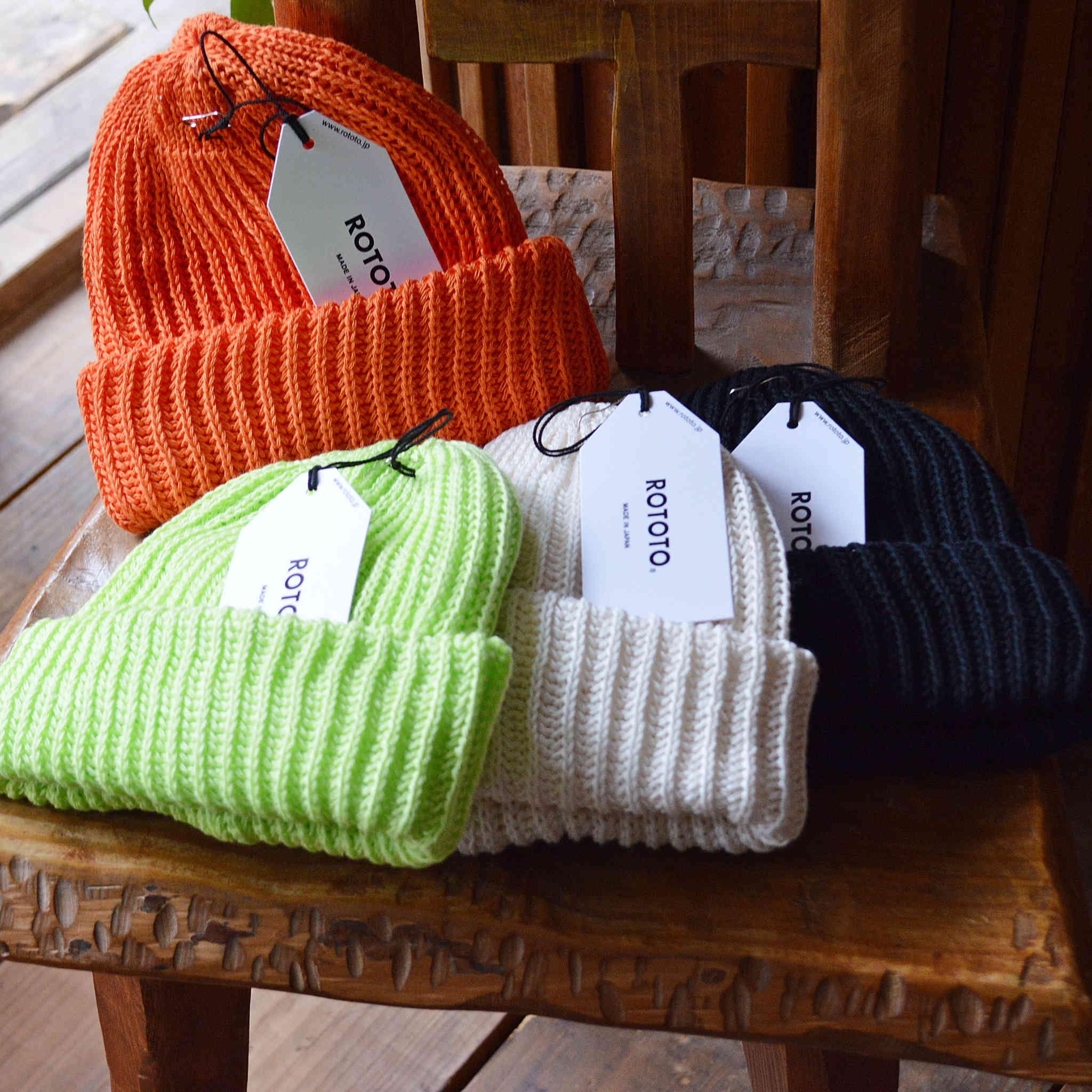 ROTOTO ロトト / CHUNKY COTTON SHORT BEANIE チャンキーコットンショートビーニー