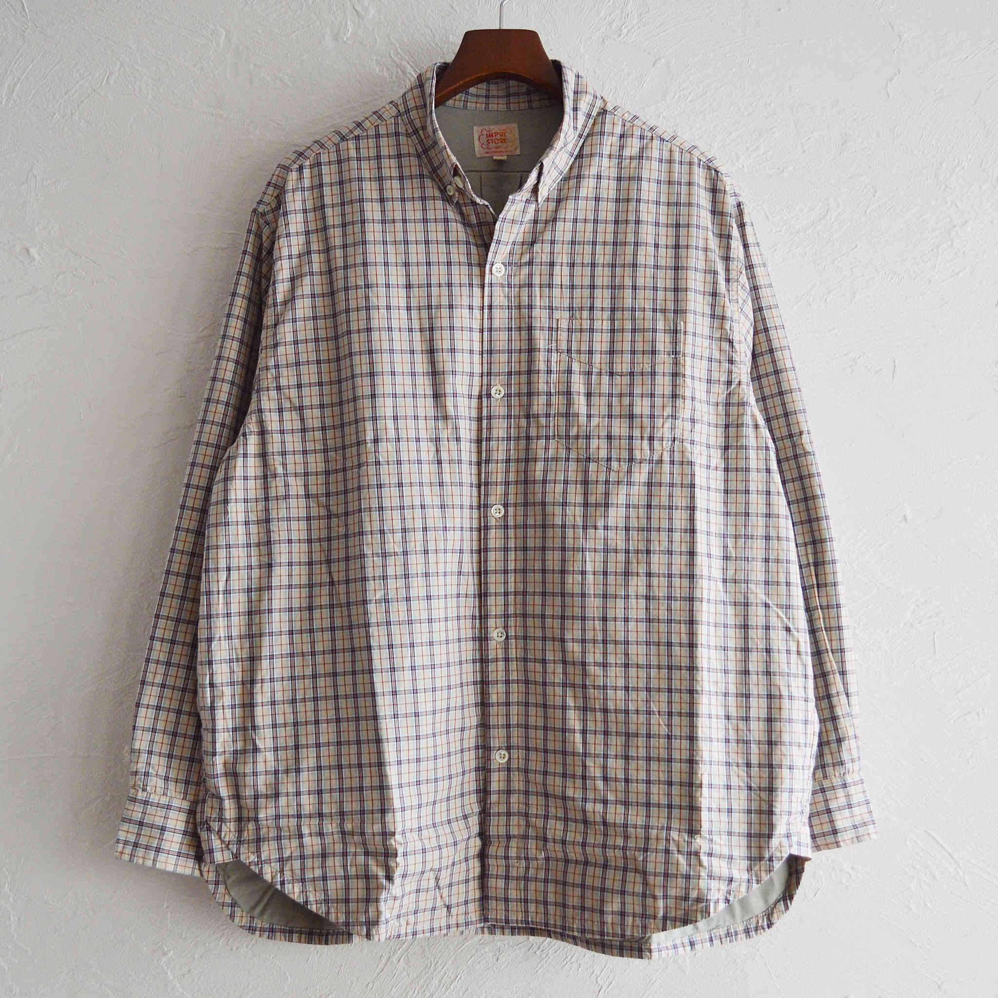 IMPRESTORE インプレストア / Fei | B/D SHIRTS WITH LINING ボタンダウンシャツ (BEIGE ベージュ)