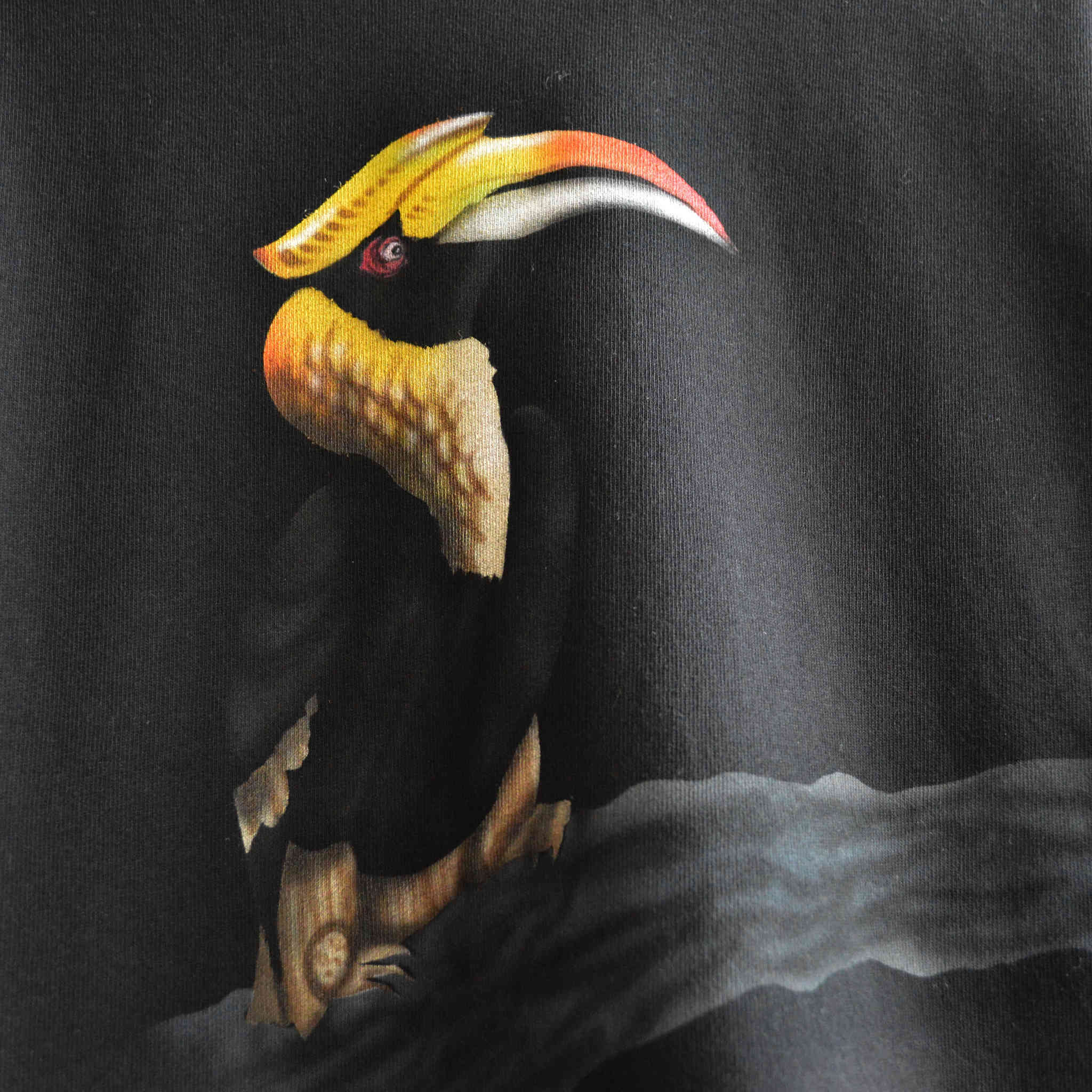 Nasmgwam. ナスングワム / GRATE INDIAN HORNBILL LS TEE グレートインディアンホーンビルロンティー (BLACK ブラック)
